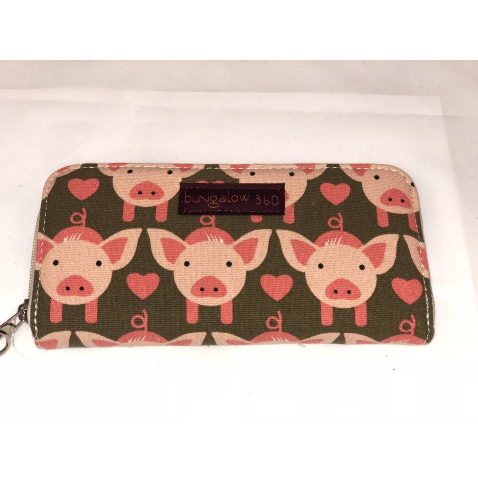 Bungalow 360 Zip Around Wallet - Pig