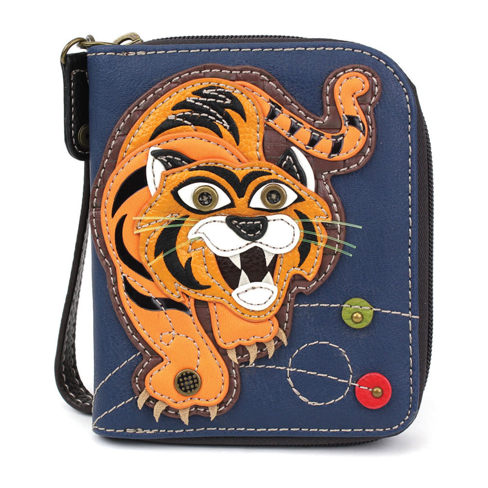 Chala Zip Around Wallet Tiger