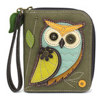 Chala Zip Around Wallet Owl A