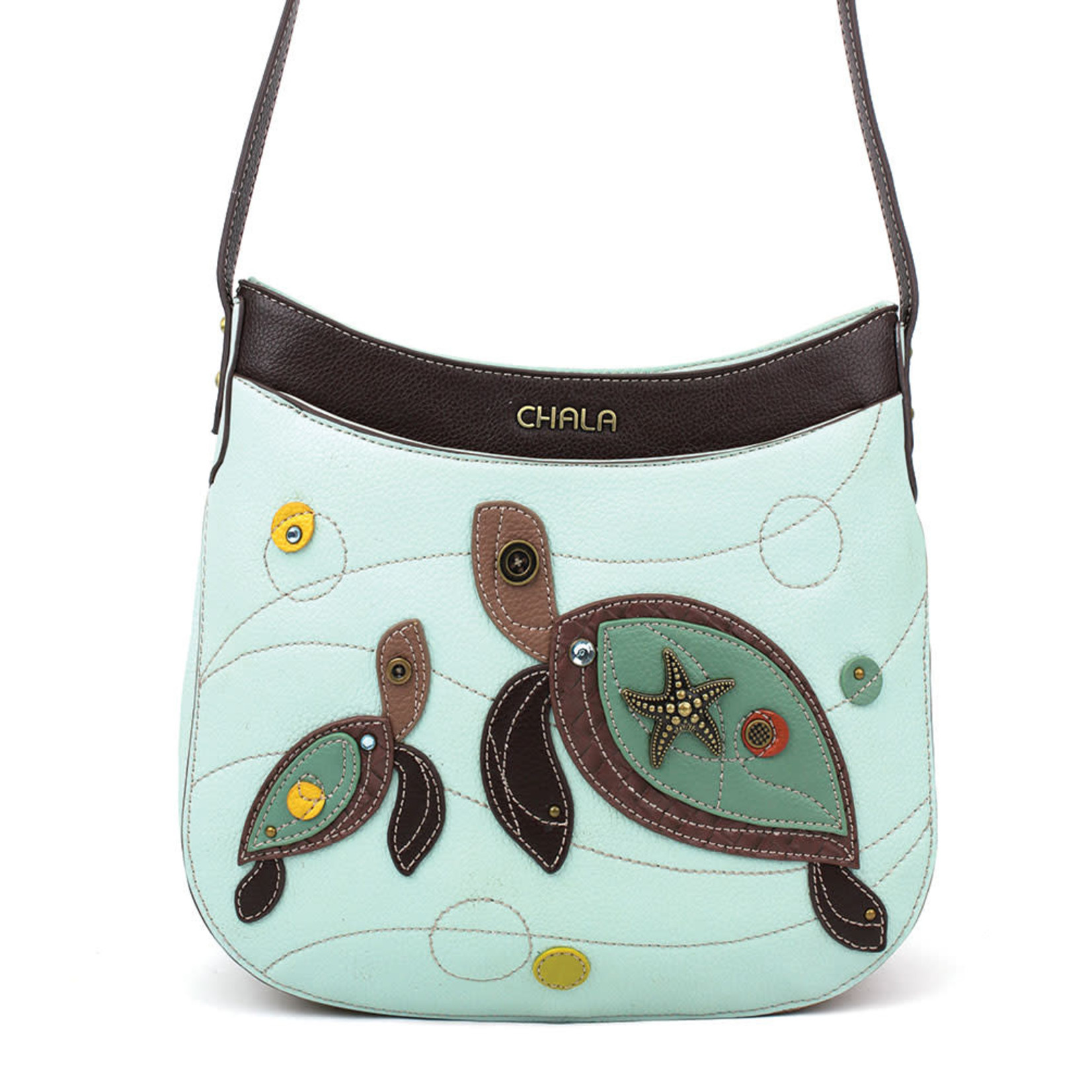 Chala Crescent Crossbody Turtle