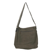 3935 Green Canvas Shoulder Bag - The Handbag Store 3935 Green Canvas Shoulder Bag - The Handbag Store