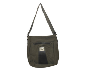 3935 Green Canvas Shoulder Bag - The Handbag Store