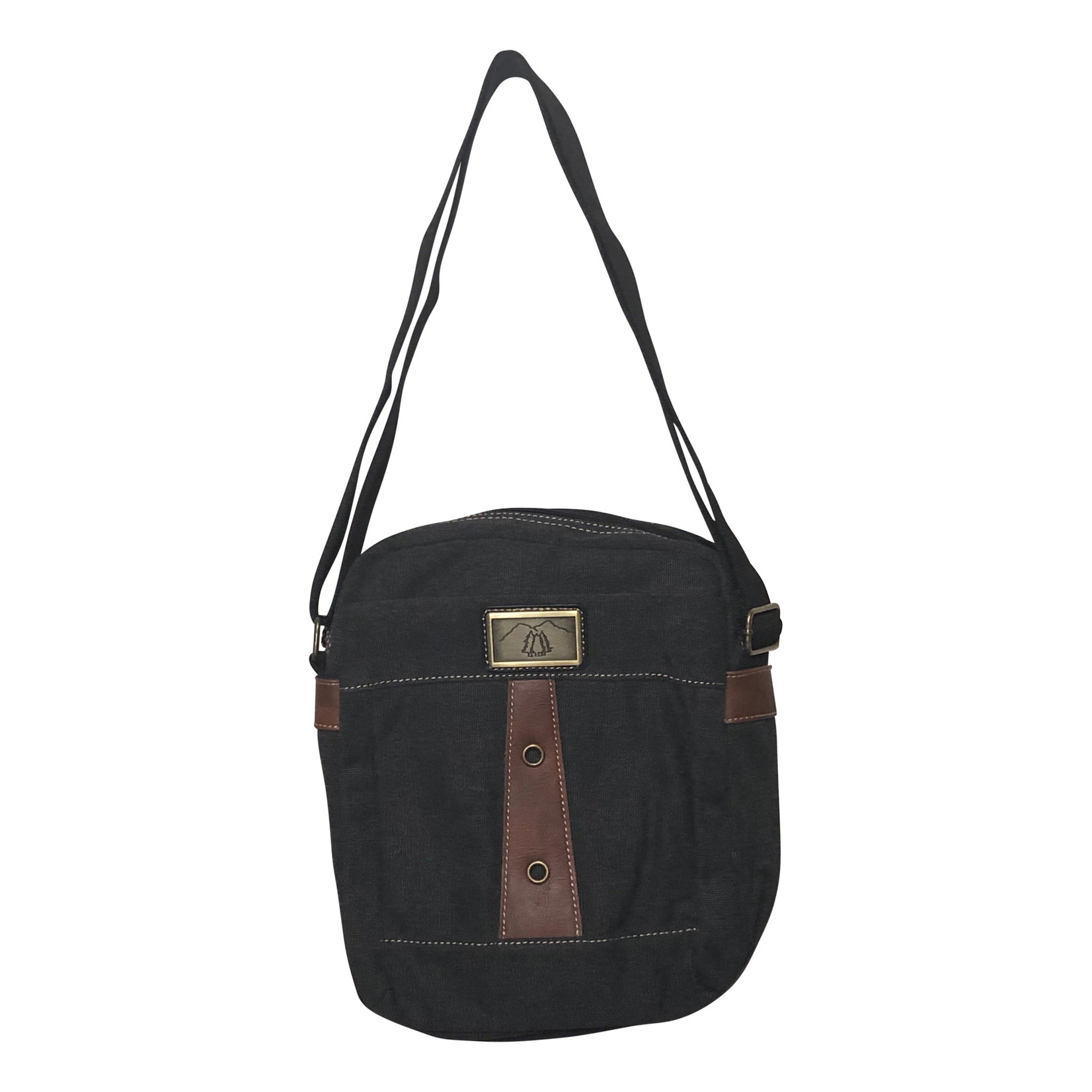 Triple Tree Canvas 3966 Charcoal Shoulder/Crossbody Bag