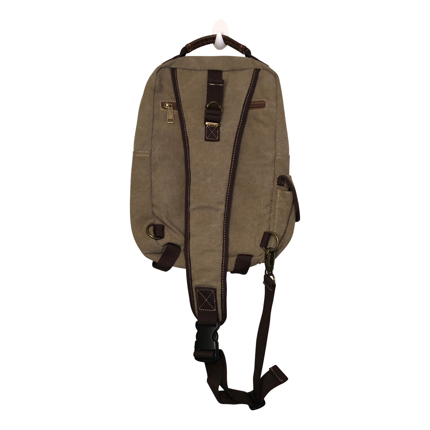 Triple Tree Canvas 3962 Light Brown Sling Bag 14"