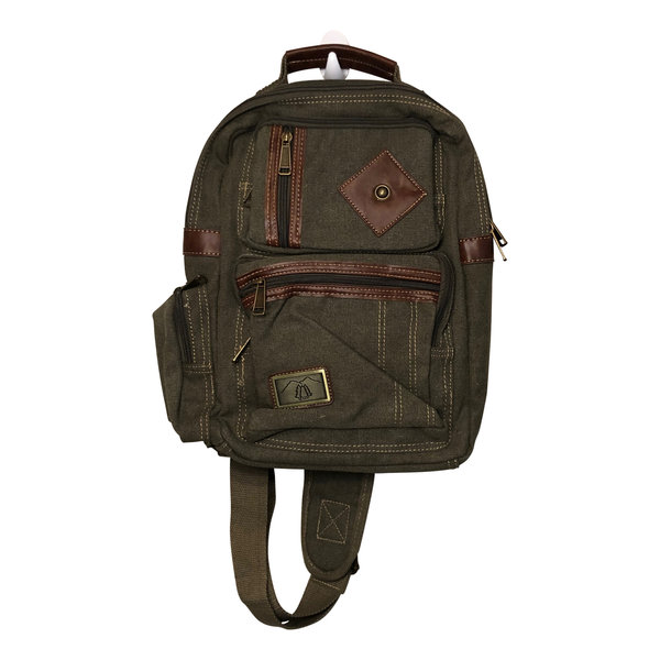 triple tree canvas backpack