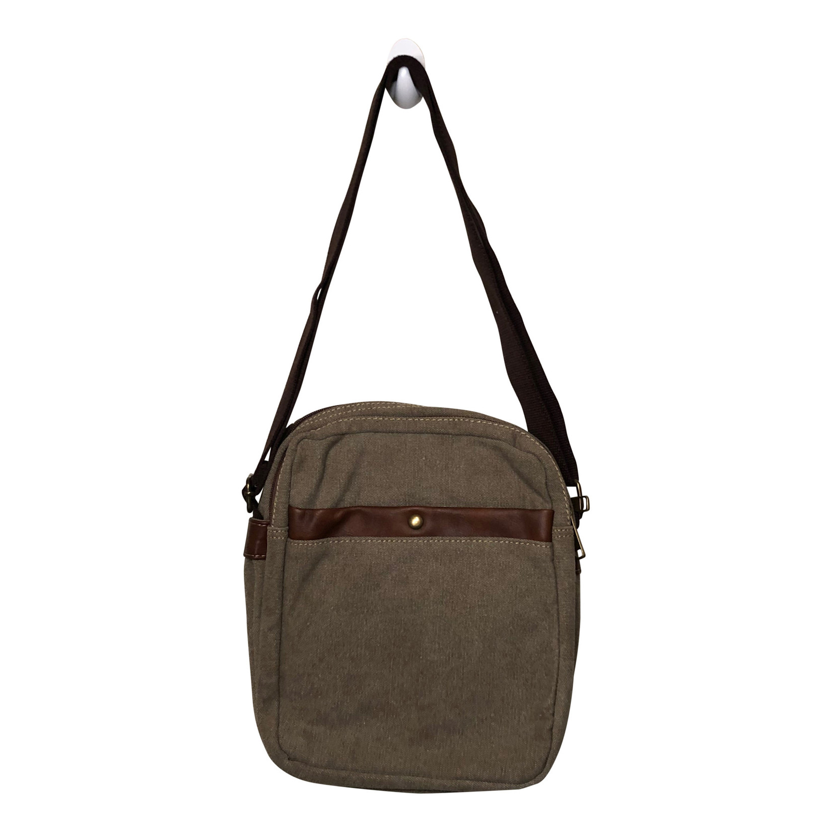 Triple Tree Canvas 3965 Lt Brown Shoulder/Crossbody Bag