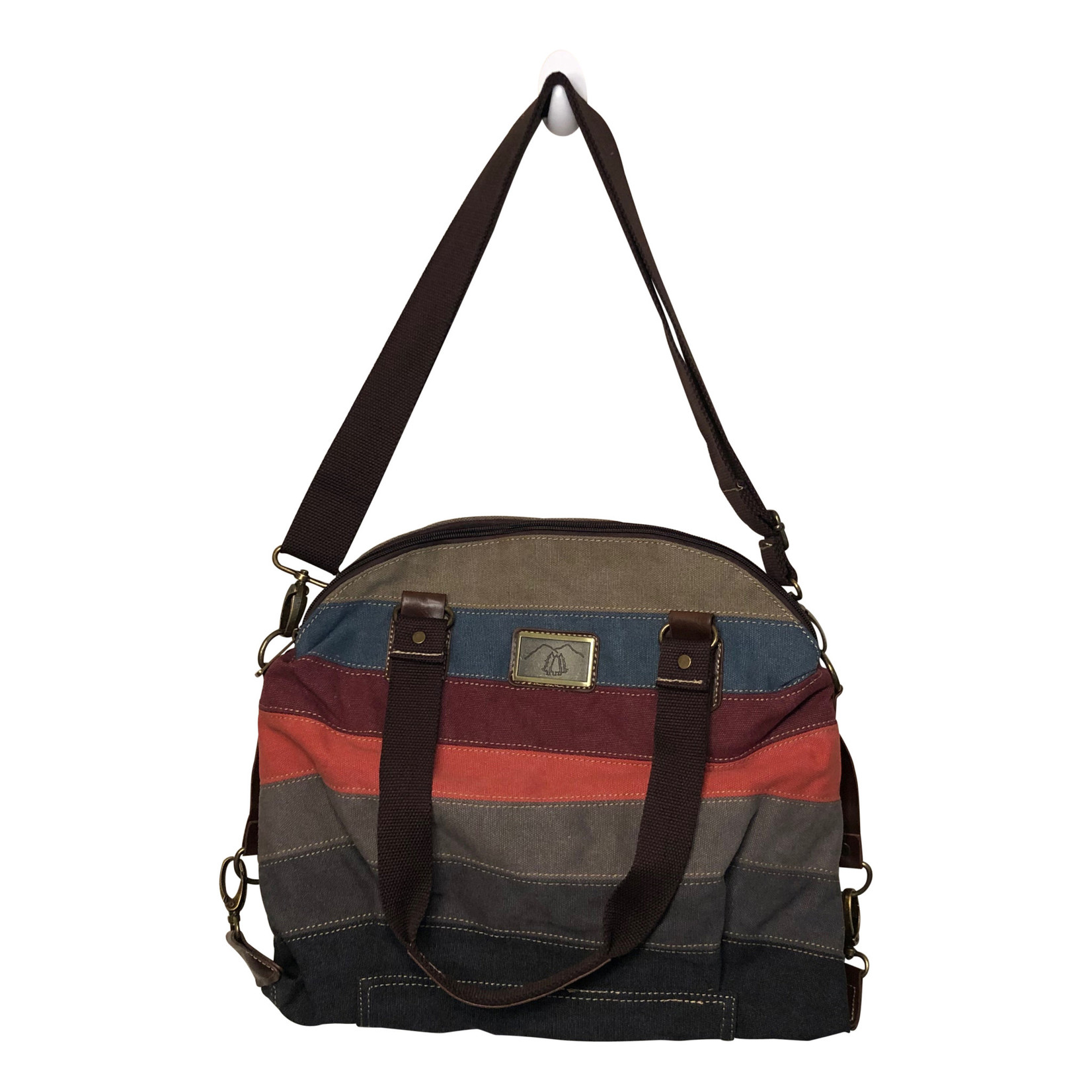 Triple Tree Canvas 3972 Multi Colored Canvas Tote