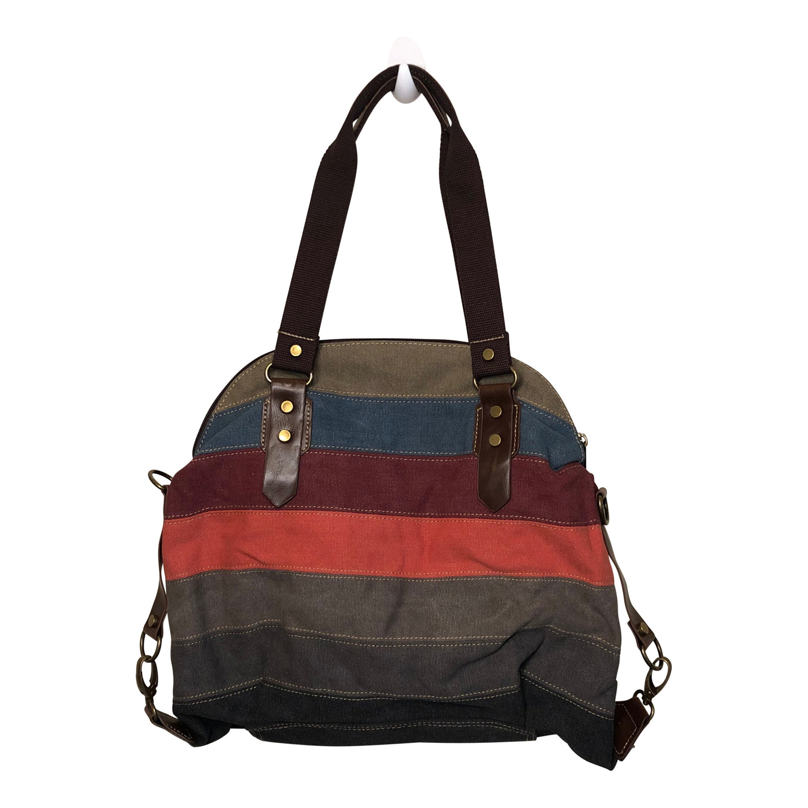 Triple Tree Canvas 3972 Multi Colored Canvas Tote