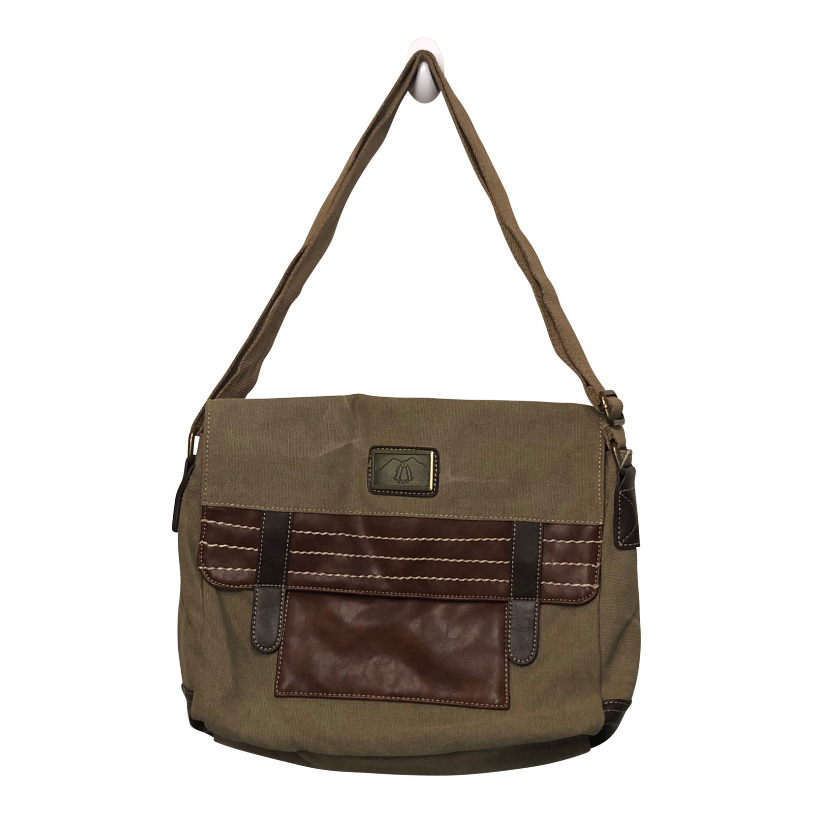 Triple Tree Canvas 3985 Khaki Canvas Messenger Bag