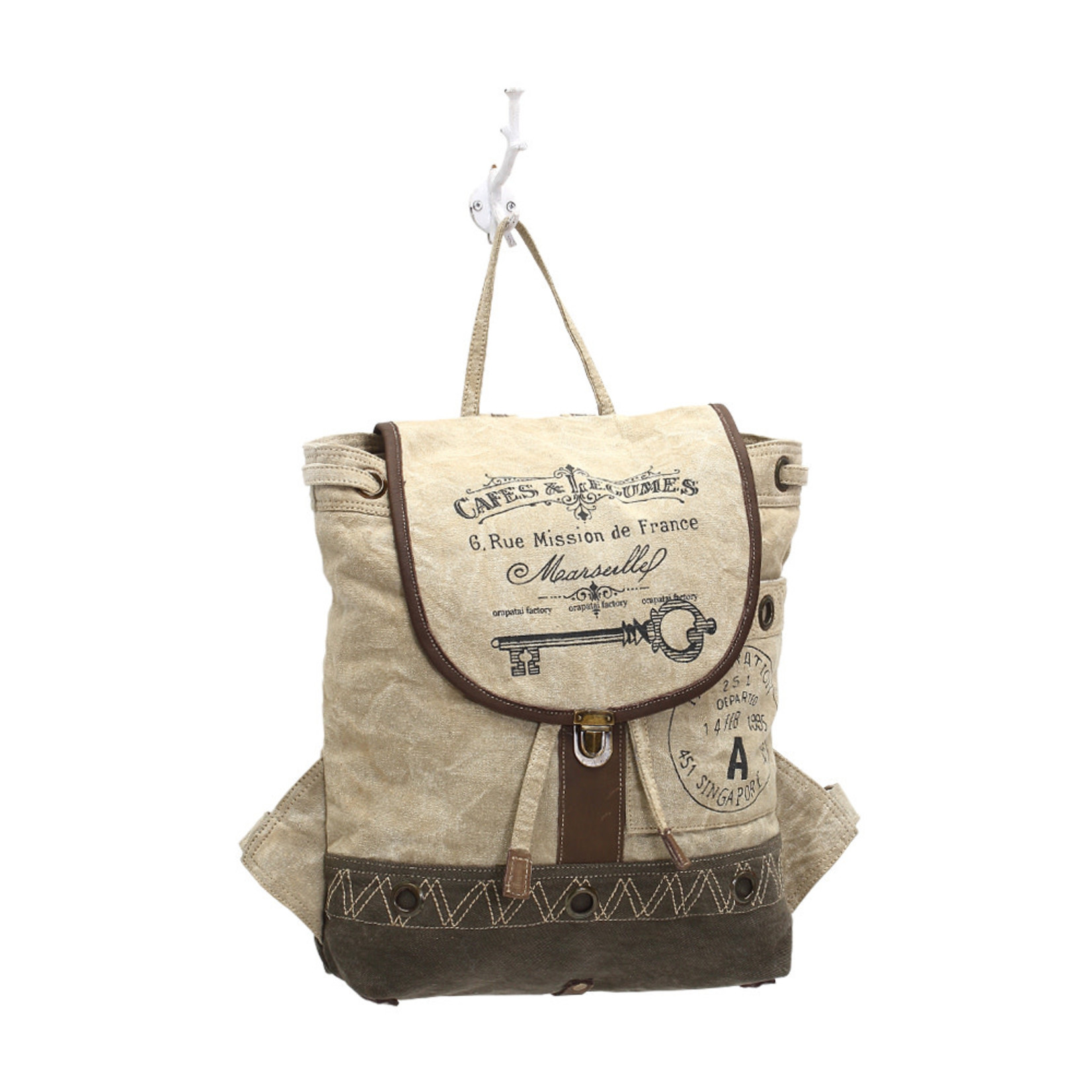 Myra Bags S-1003 Cafes & Legumes Key Backpack