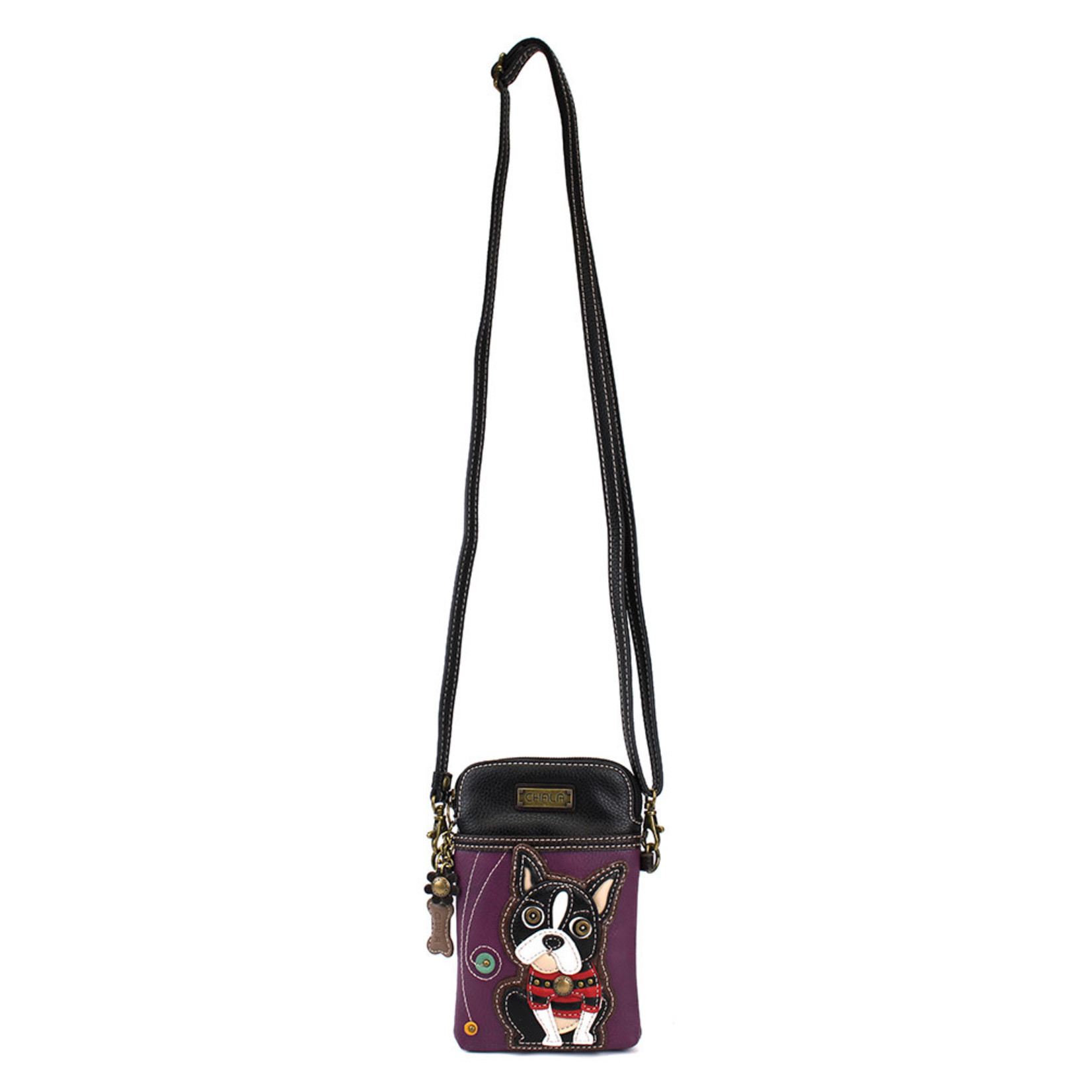 Chala Boston Terrier Bowling Zip Tote