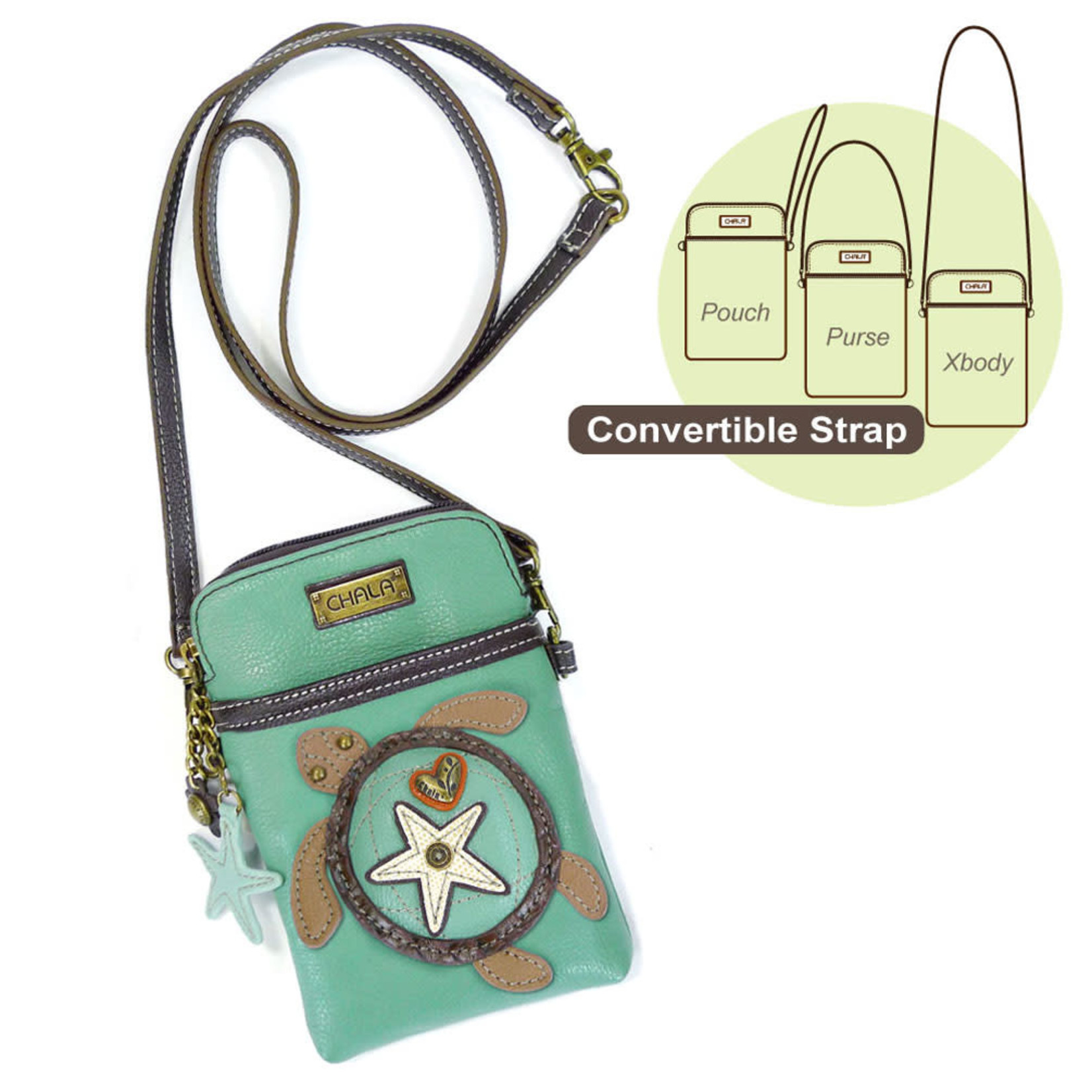 Chala 701TU7 Evolution Cellphone Crossbody Turtle Turquoise - The  Mercantile at Springdale