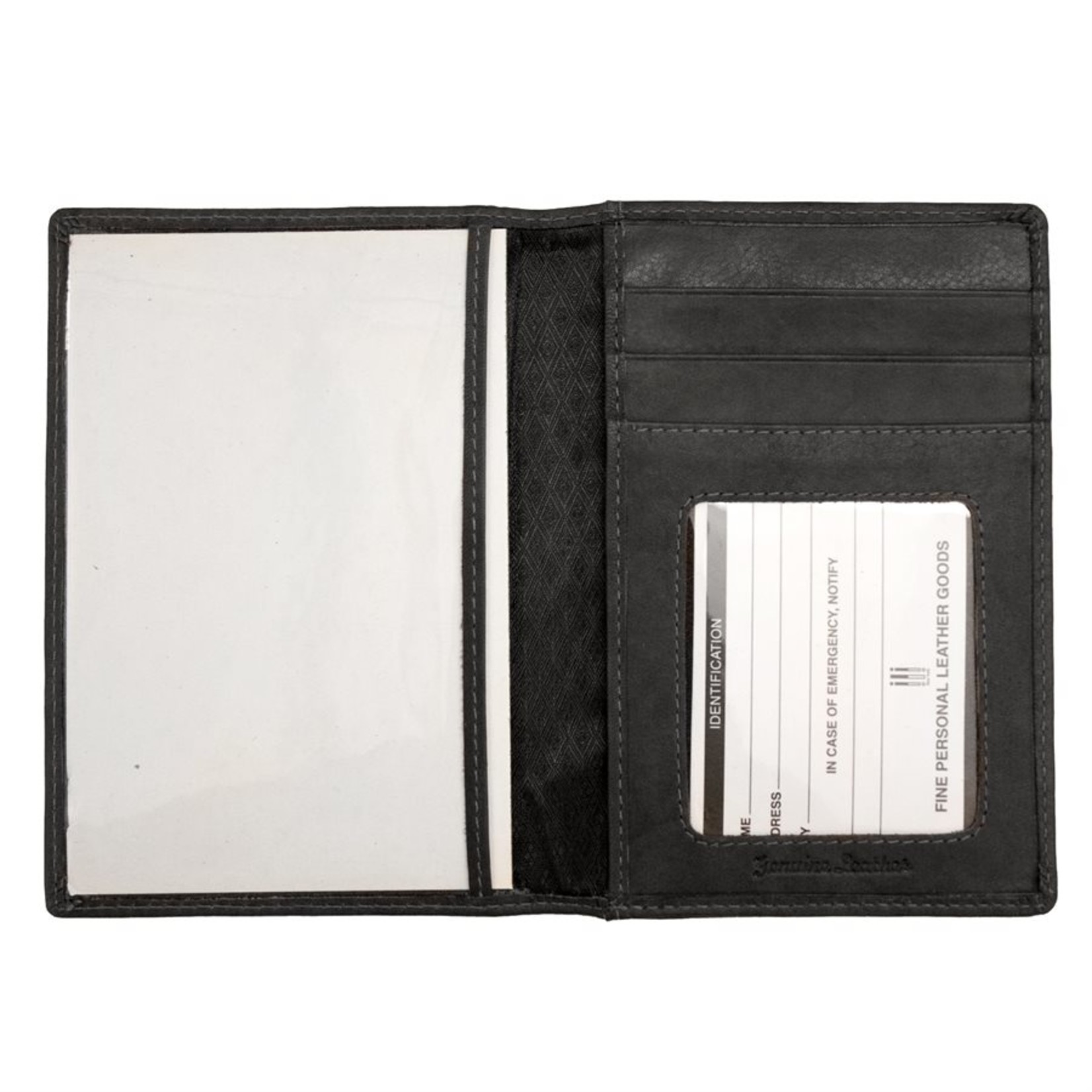 Leather Handbags and Accessories 6753 Black - Passport Wallet