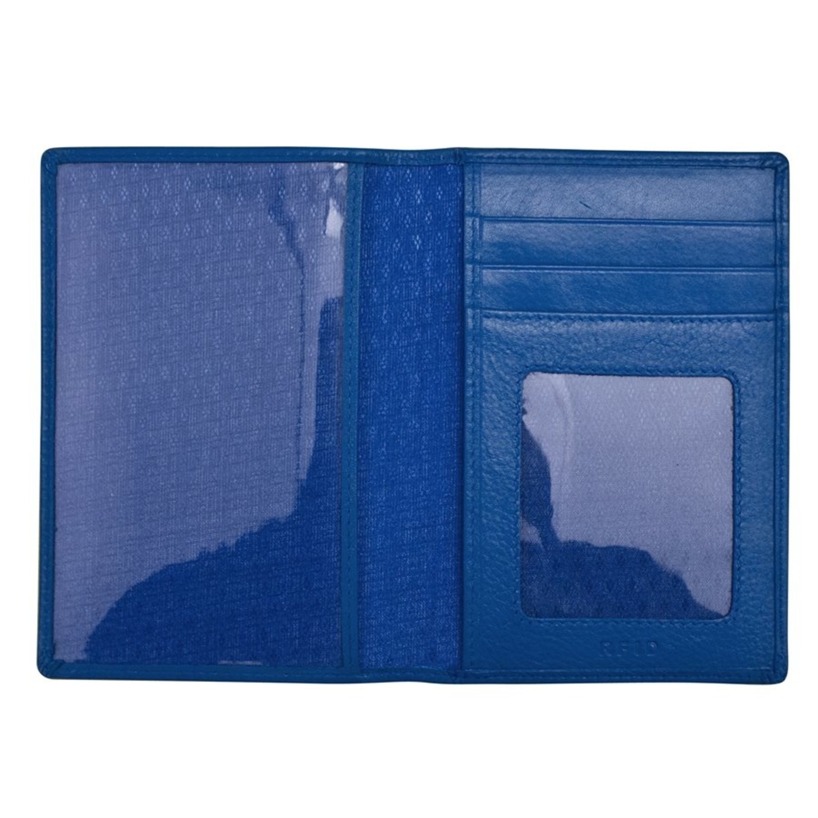 Leather Handbags and Accessories 6753 Cobalt - Passport Wallet