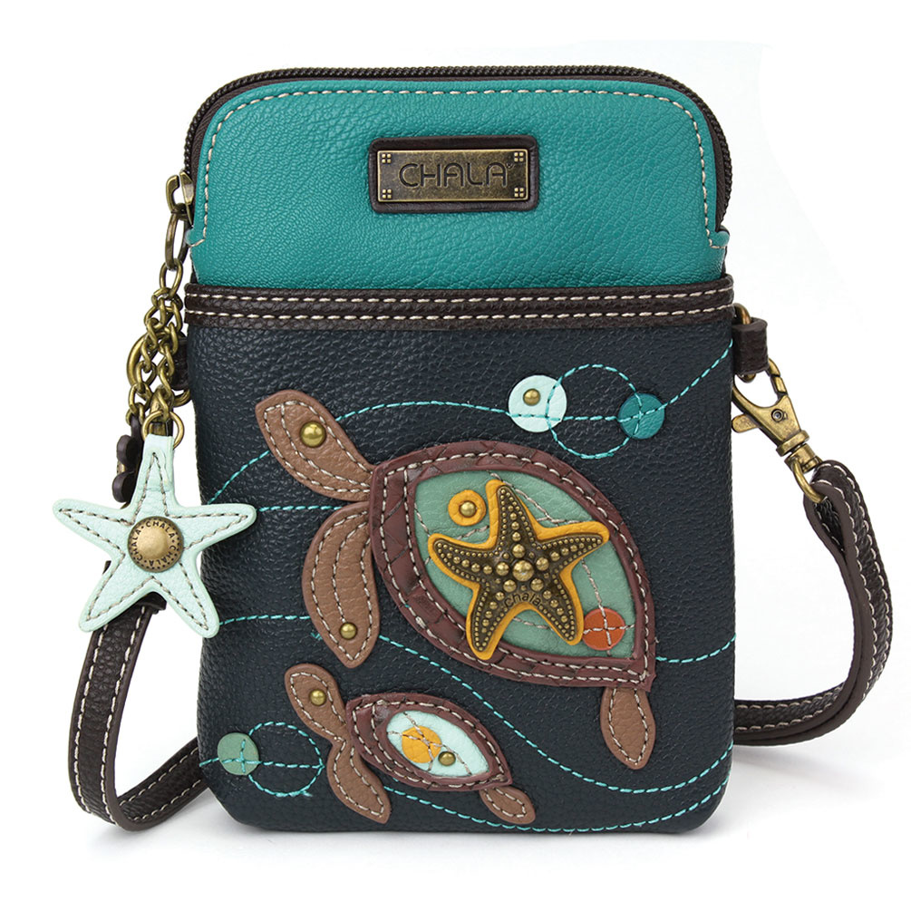 Cell Phone Crossbody Two Turtles - The Handbag Store