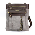 Chala Gemini Crossbody Gray Feather