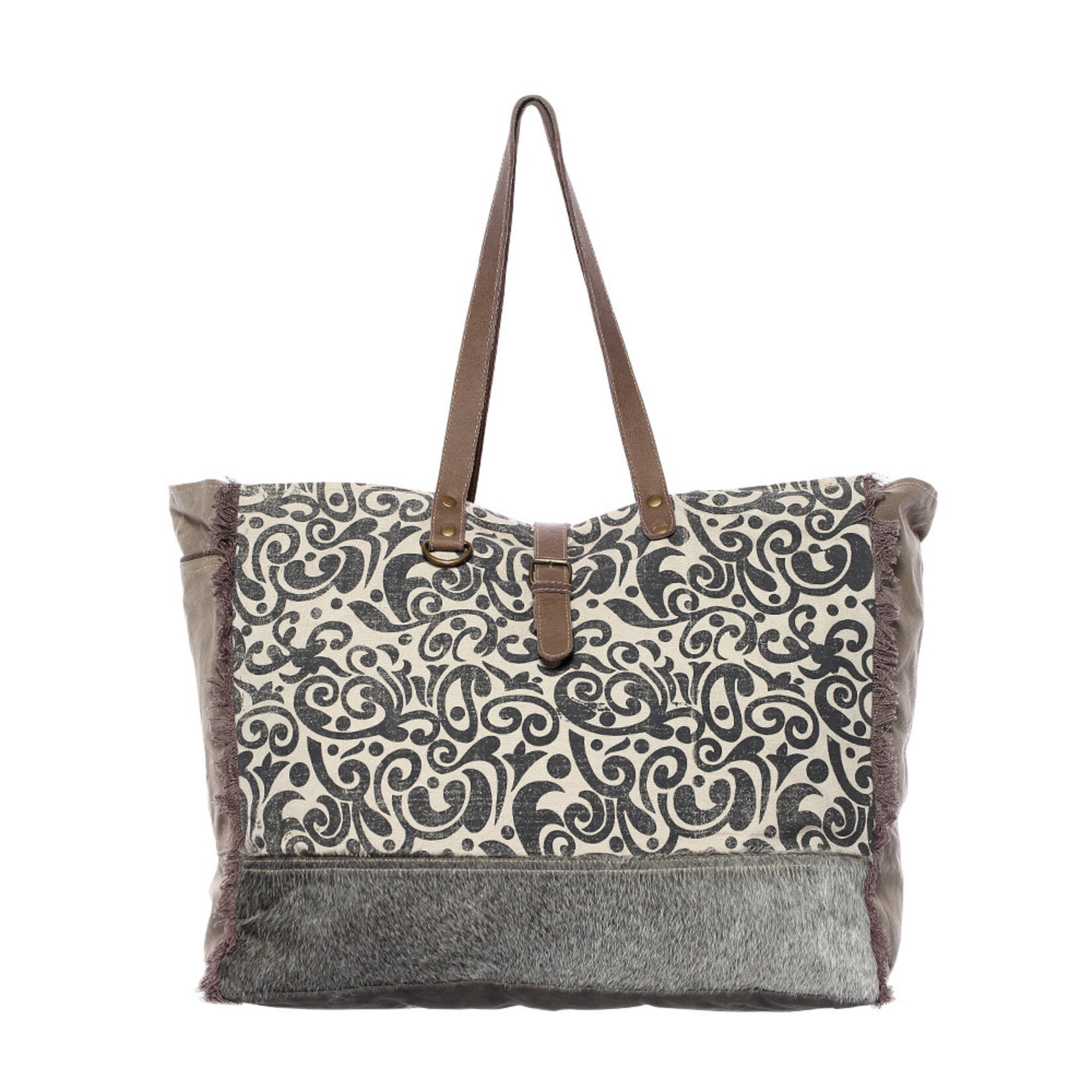 Myra Bags S-1142 Floral Print Weekender Bag