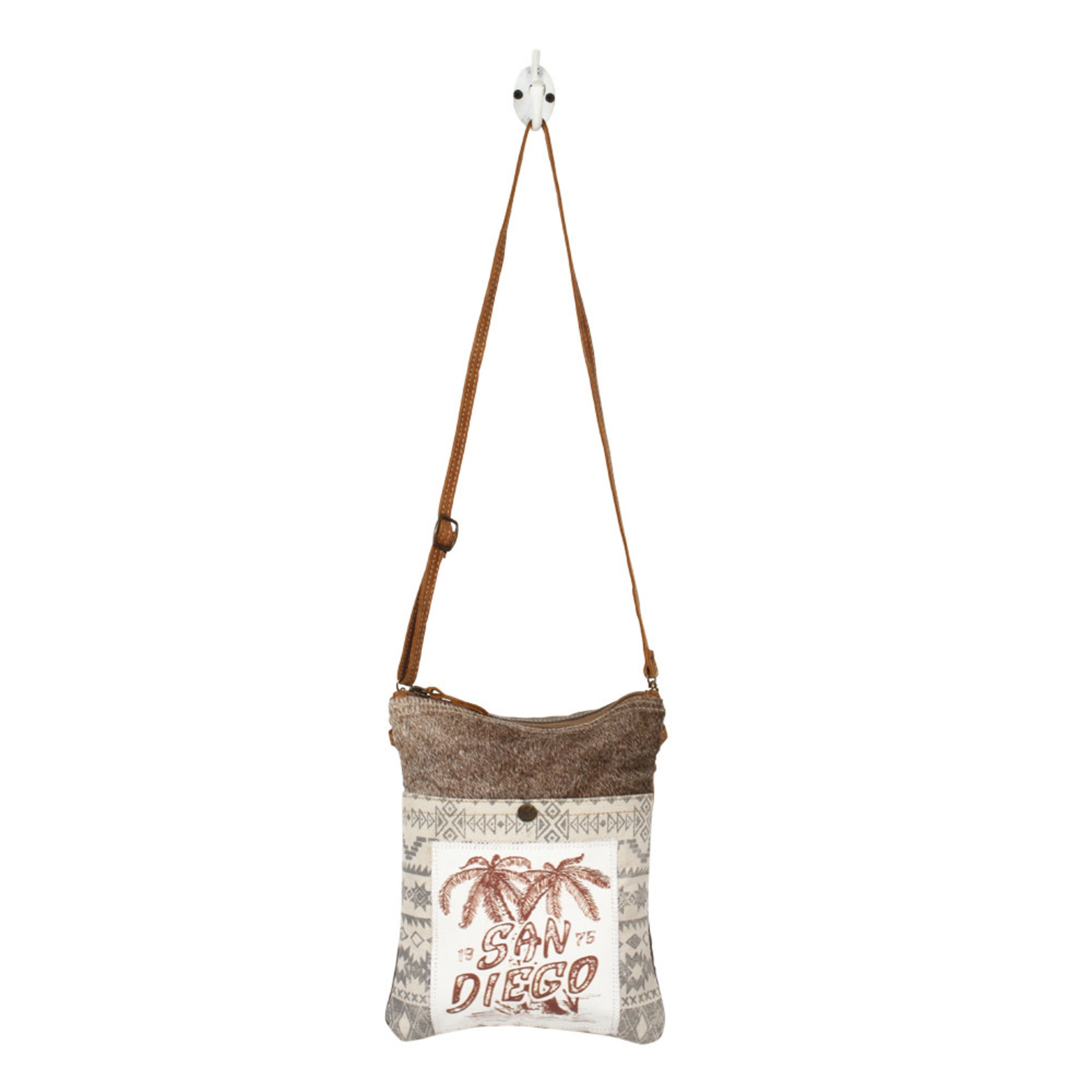 Myra Bags S-1218 San Diego Print Small & Crossbody Bag