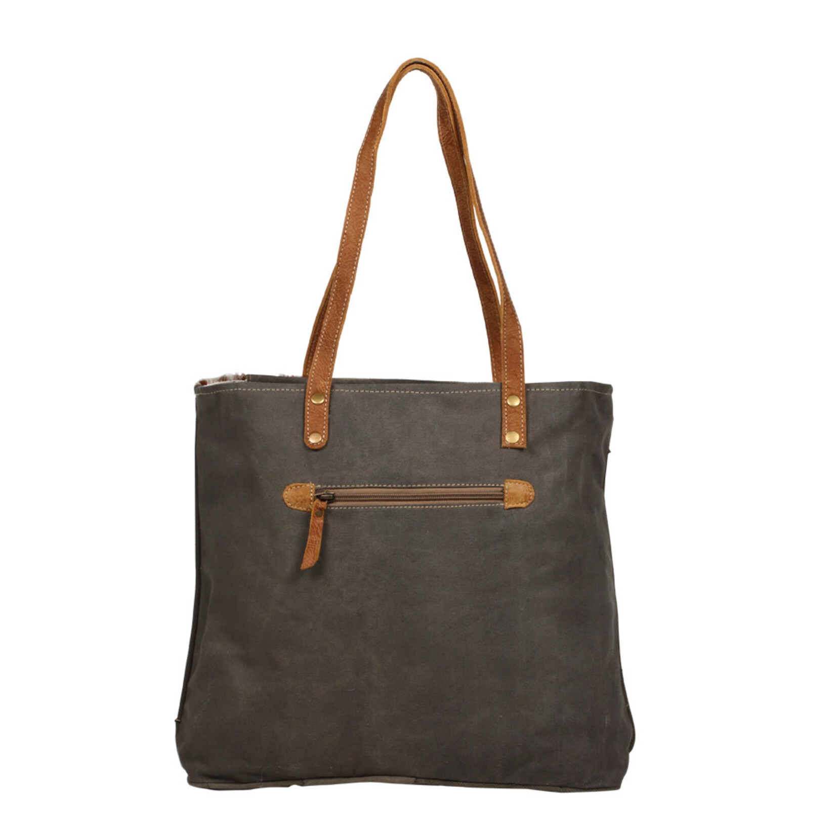 Myra Bags S-1236 Leather Pocket Tote Bag