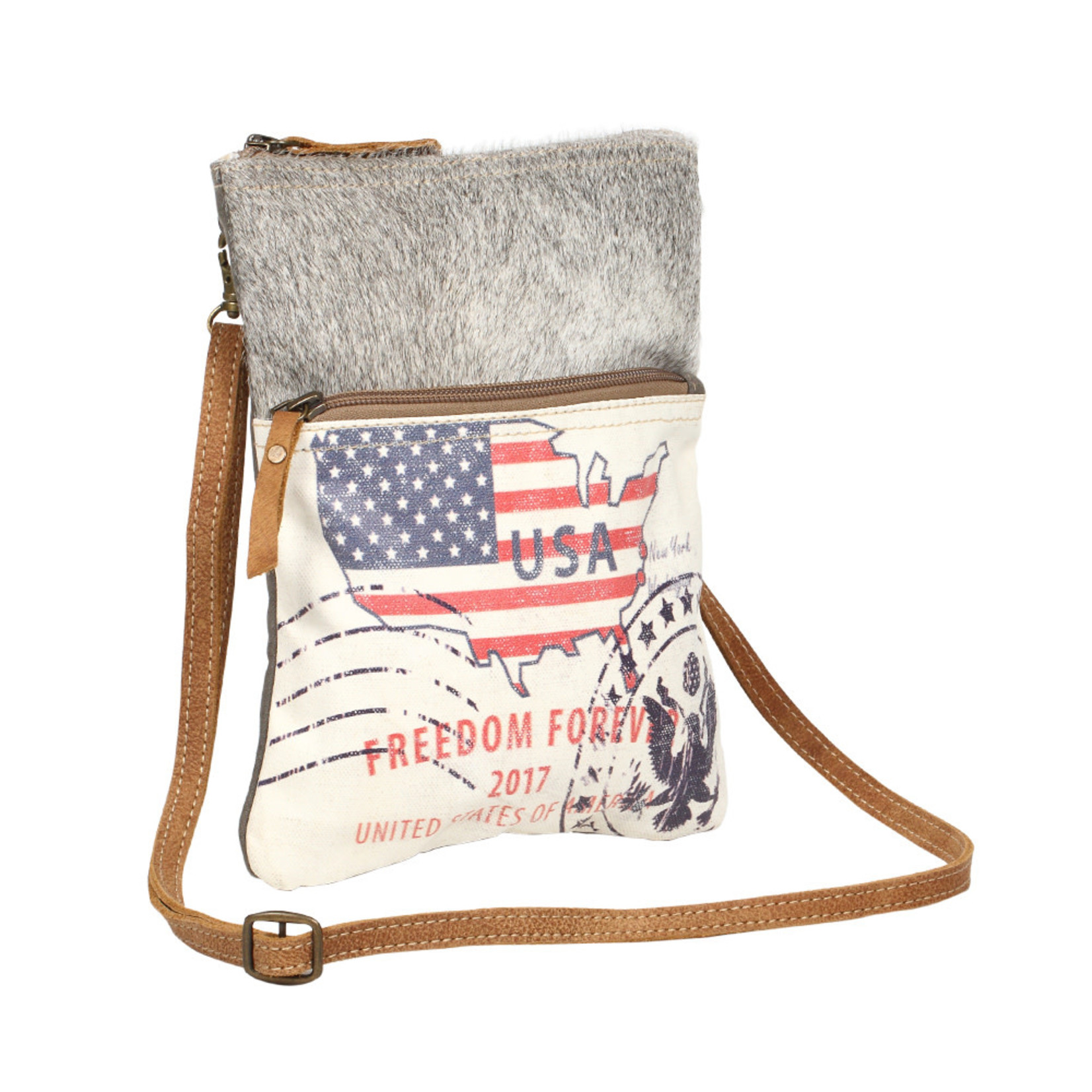 Myra Bags S-1258 Freedom Forever Crossbody Bag