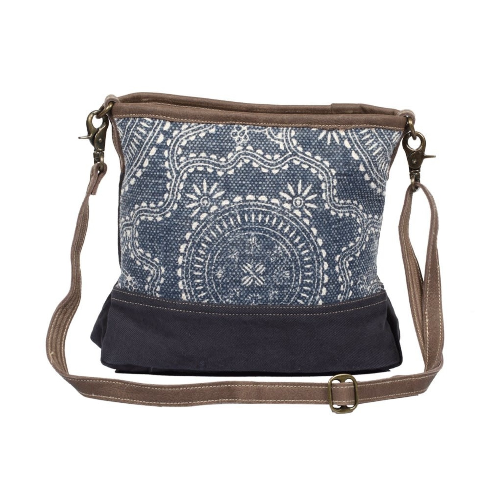 Myra Bags S-1320 Navy Kilim Shoulder Bag 2026