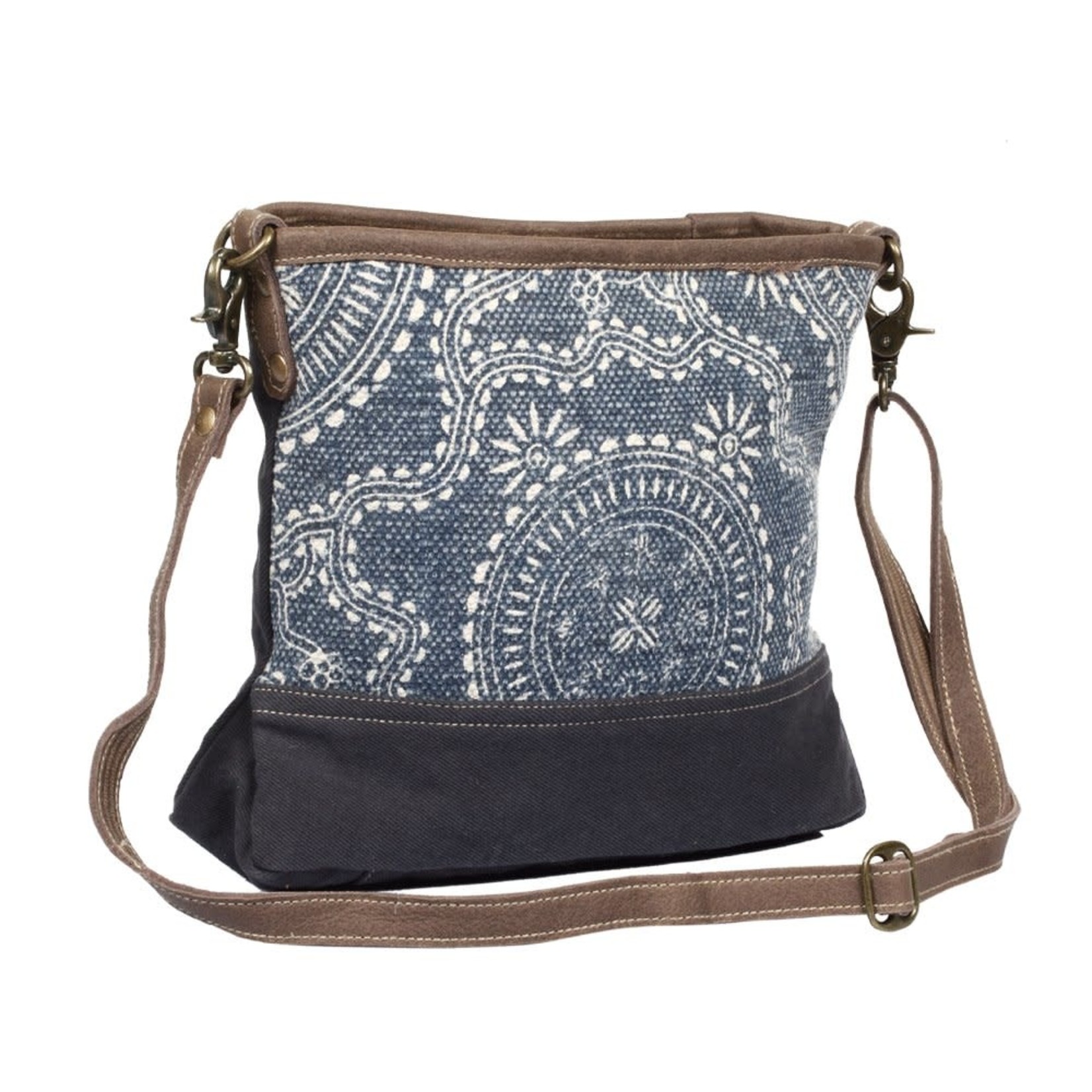Myra Bags S-1320 Navy Kilim Shoulder Bag 2026