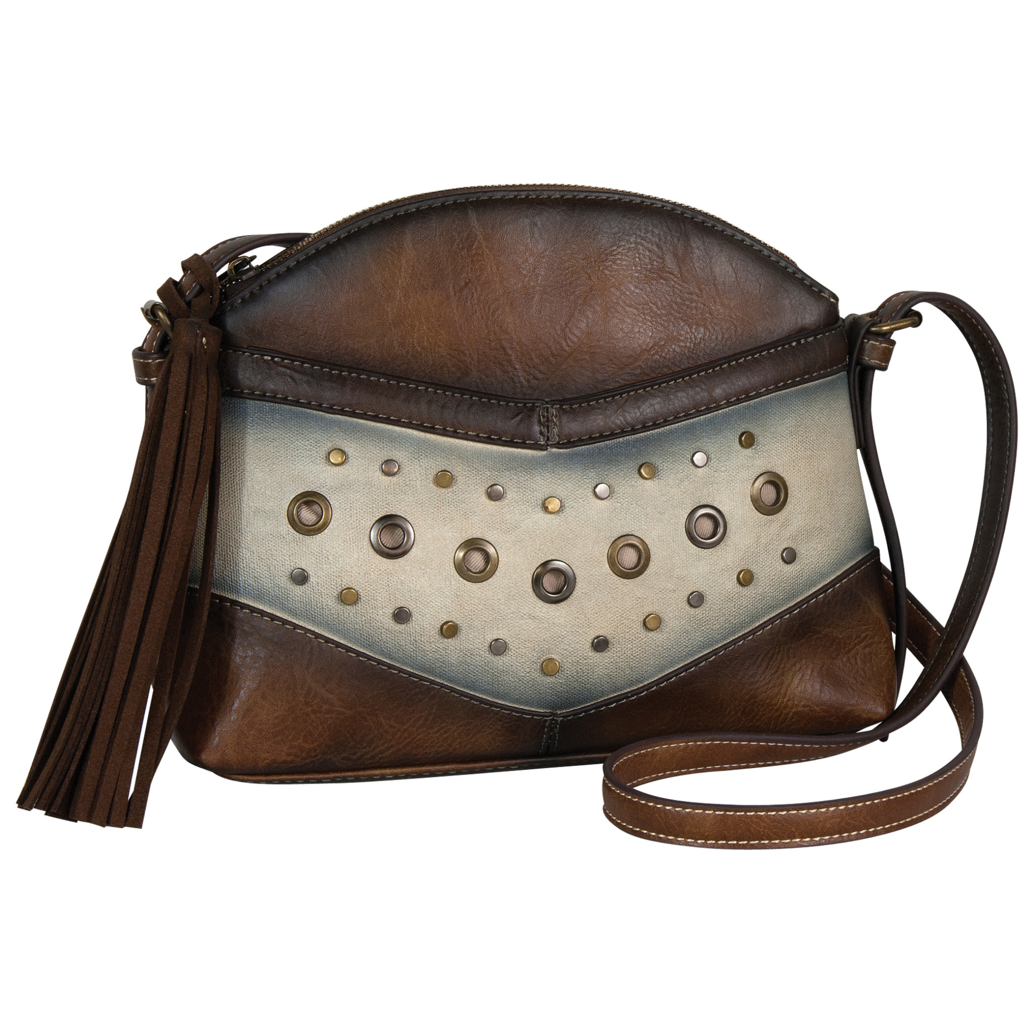 dark tan handbag