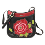 Chala Crescent Crossbody - Red Rose