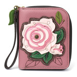 Chala Zip Around Wallet Rose