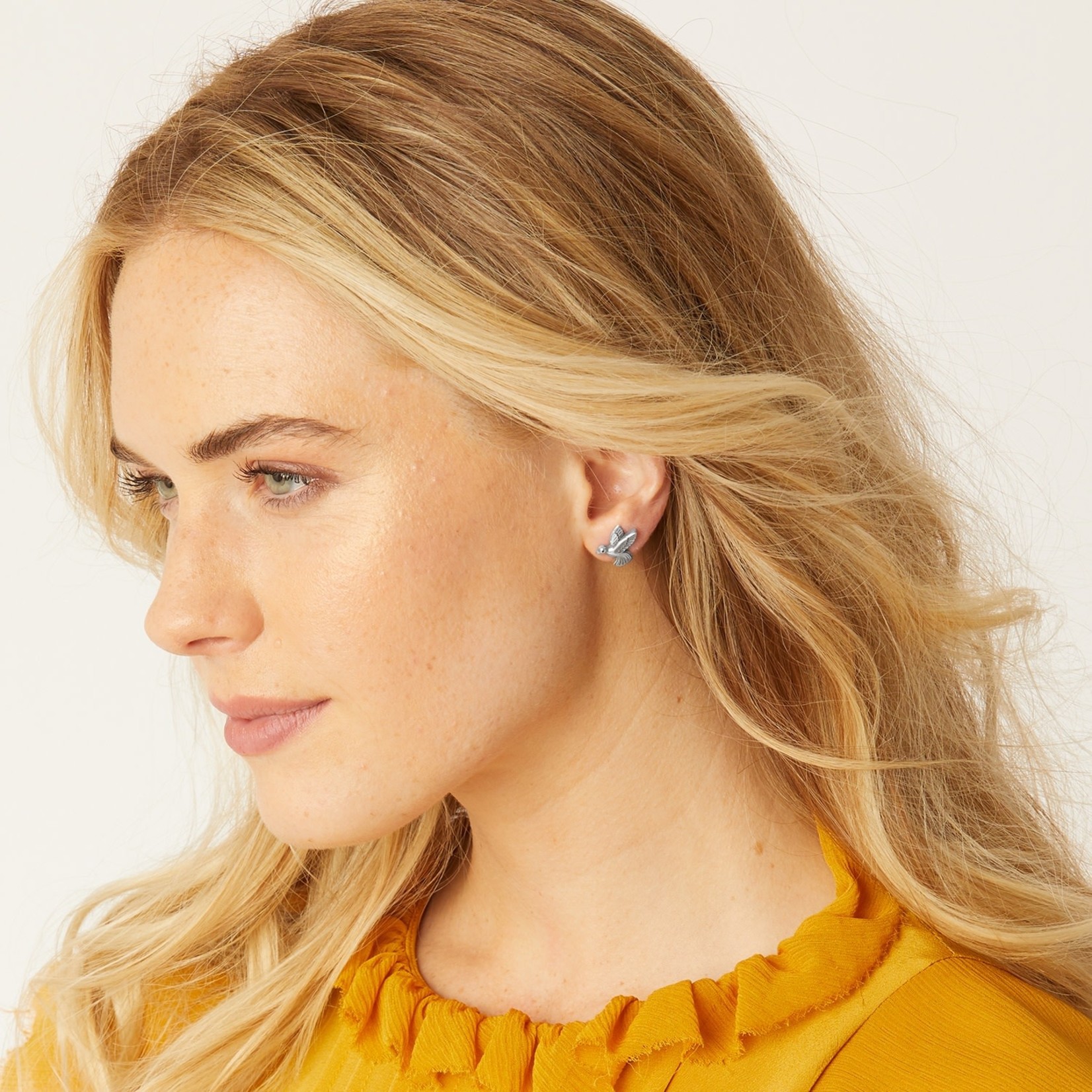 Brighton J22150 Hummingbird Mini Post Earrings