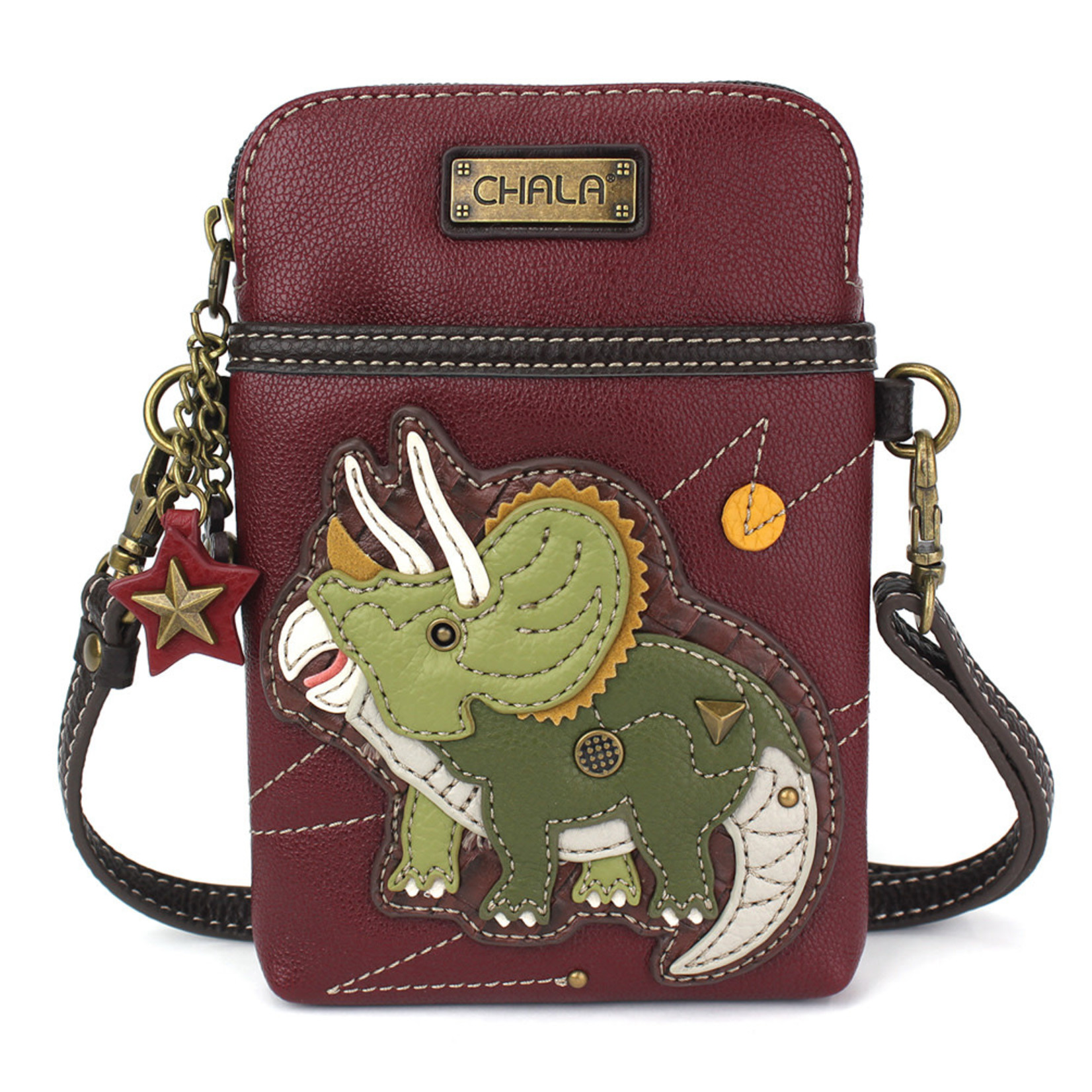 Chala Cell Phone Crossbody Triceratops
