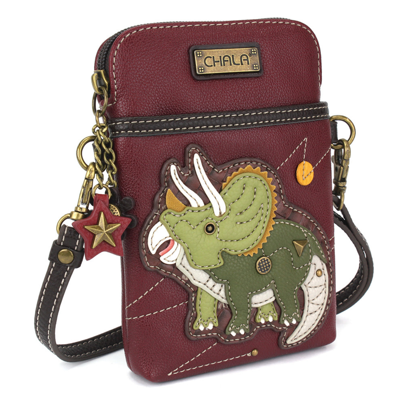 Chala Cell Phone Crossbody Triceratops