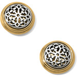 JA5802 Ferrara Two Tone Post Earrings