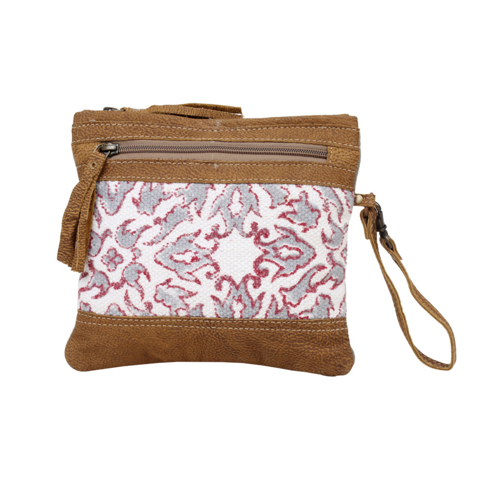 Myra Bags S-2547 Peach Blossoms Wristlet / Pouch