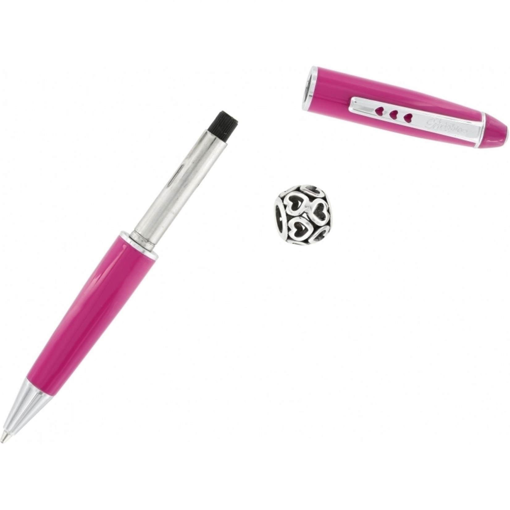 Brighton J97207 Pen Pal Short Charm Pen - Pink/Silver