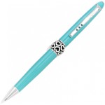 Brighton J9822A Pen Pal Long Charm Pen - Aqua/Silver