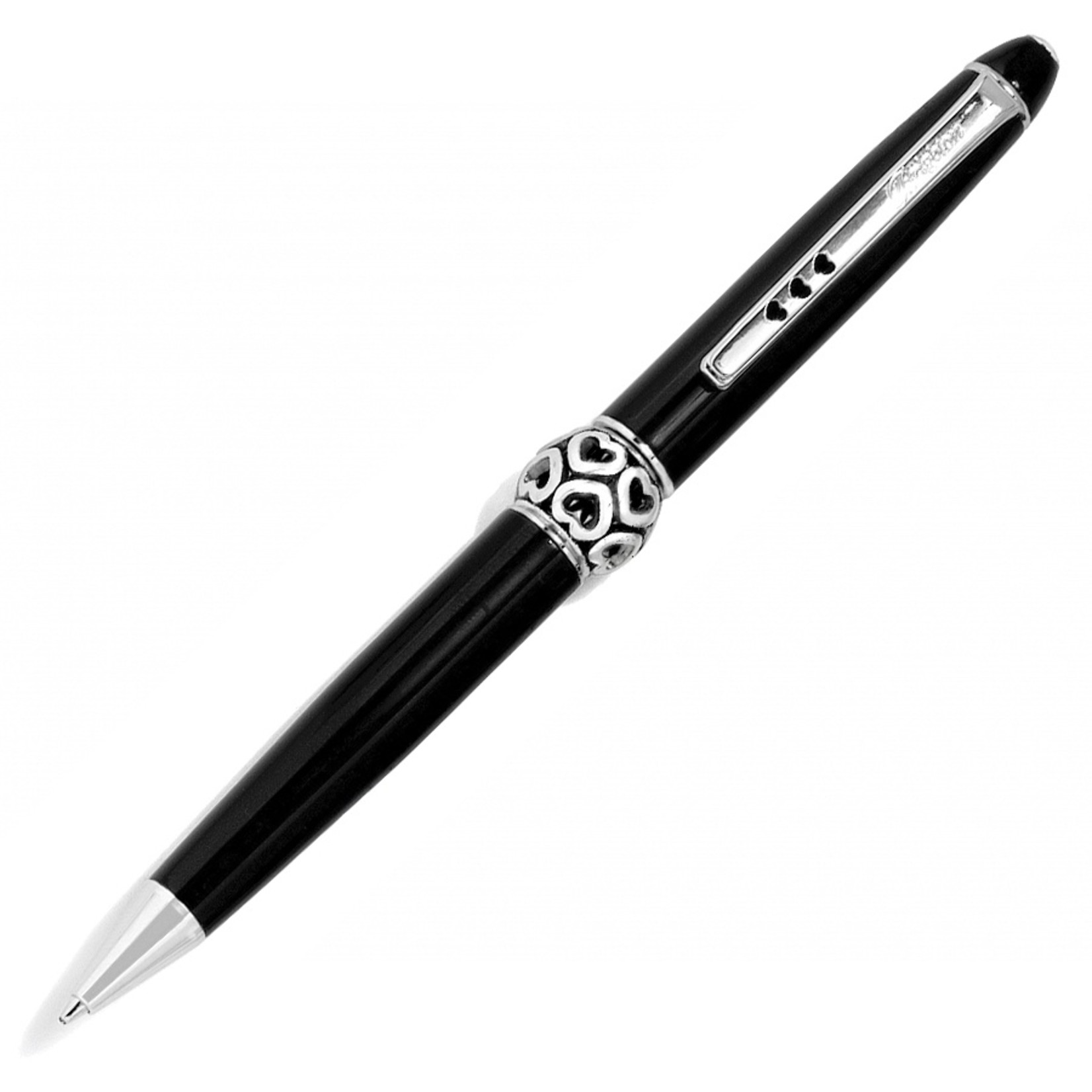 Brighton J98213 Pen Pal Long Charm Pen - Black/Silver