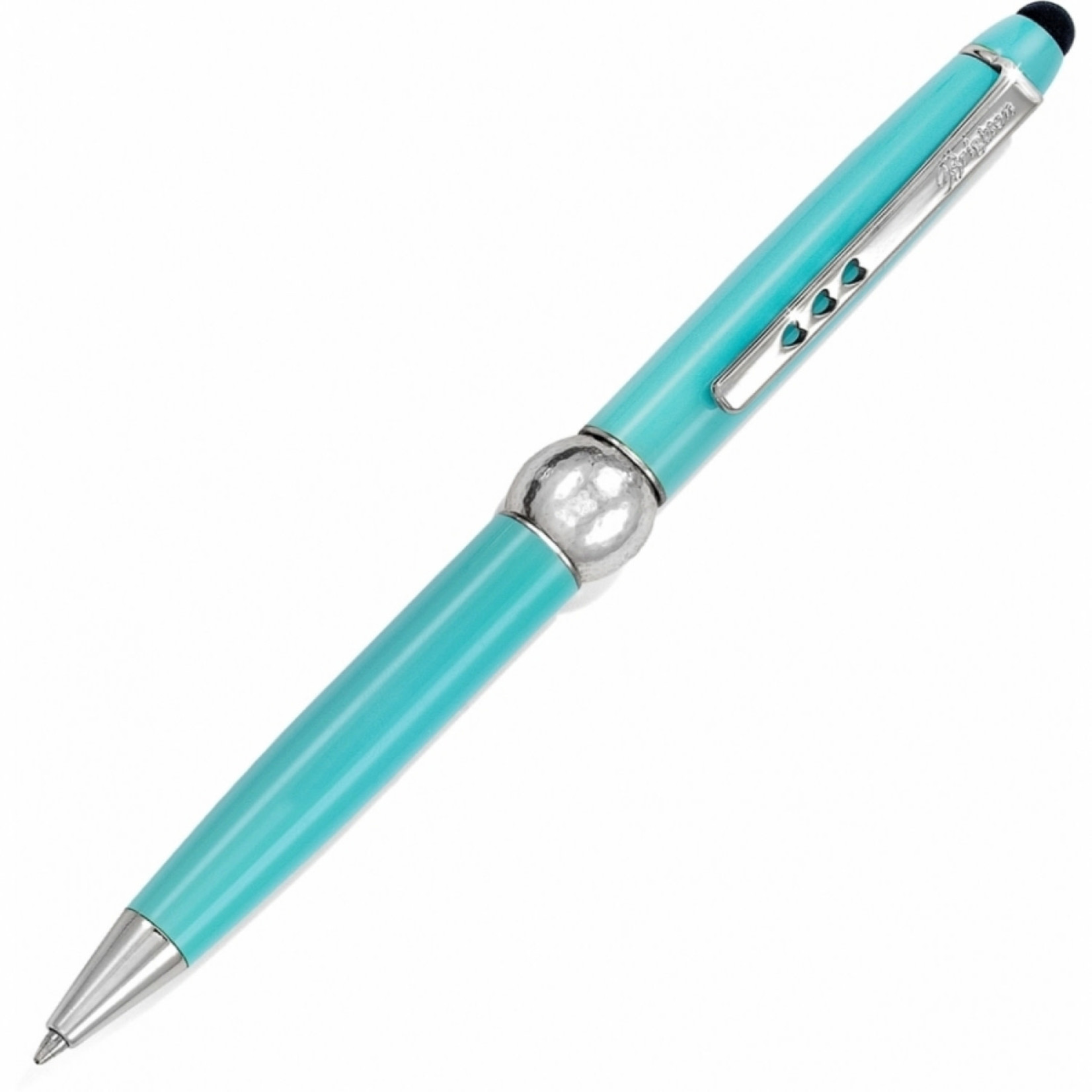Brighton JC036A Pen Pal Stylus Long Charm Pen - Aqua/Silver