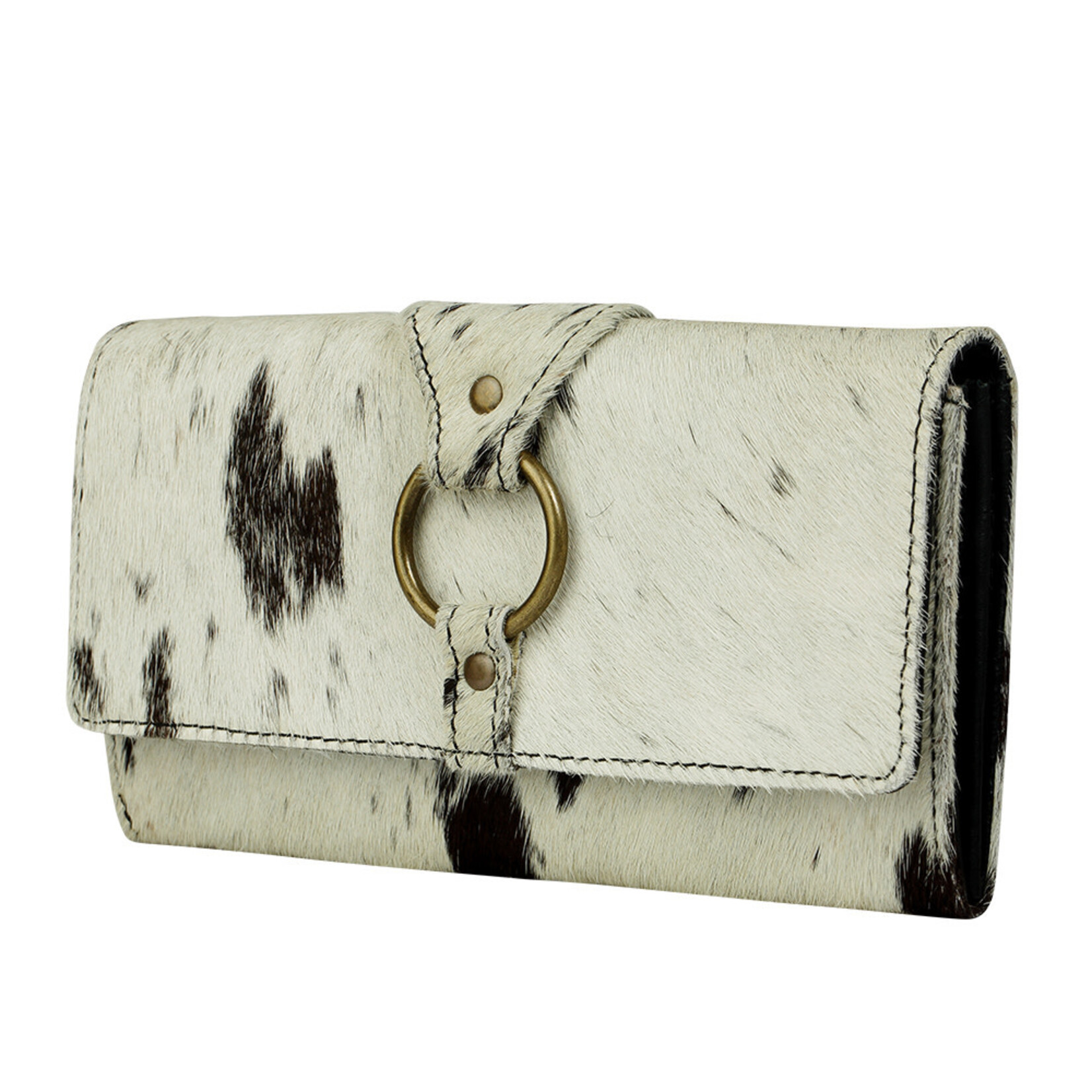 Myra Bags S-3125 White Alone Hairon Wallet SS22