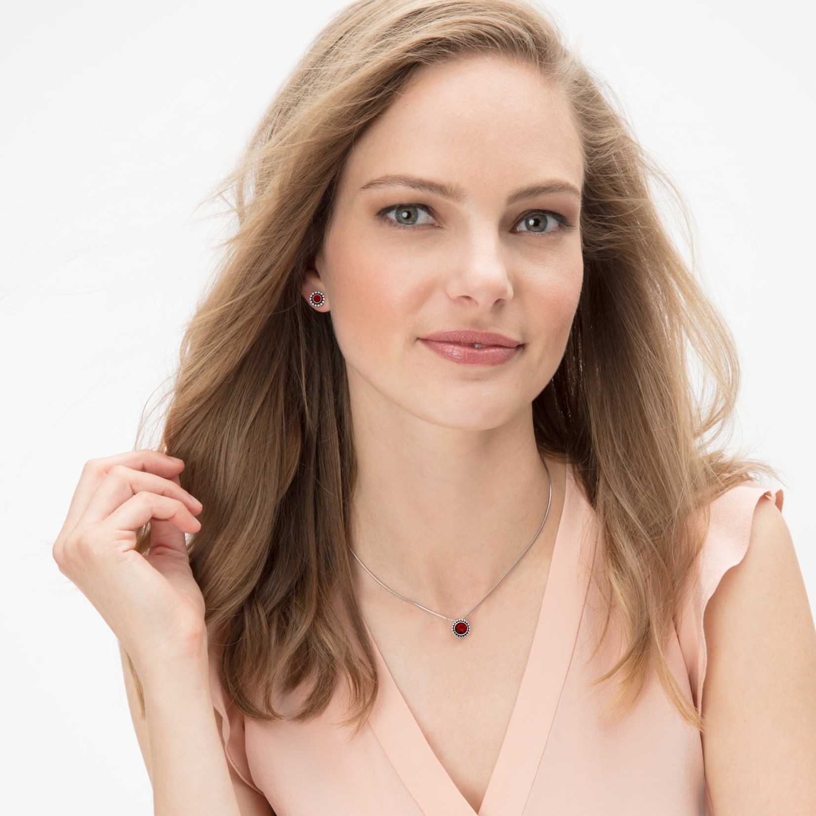 Brighton J2049A Ruby Twinkle Mini Post Earrings