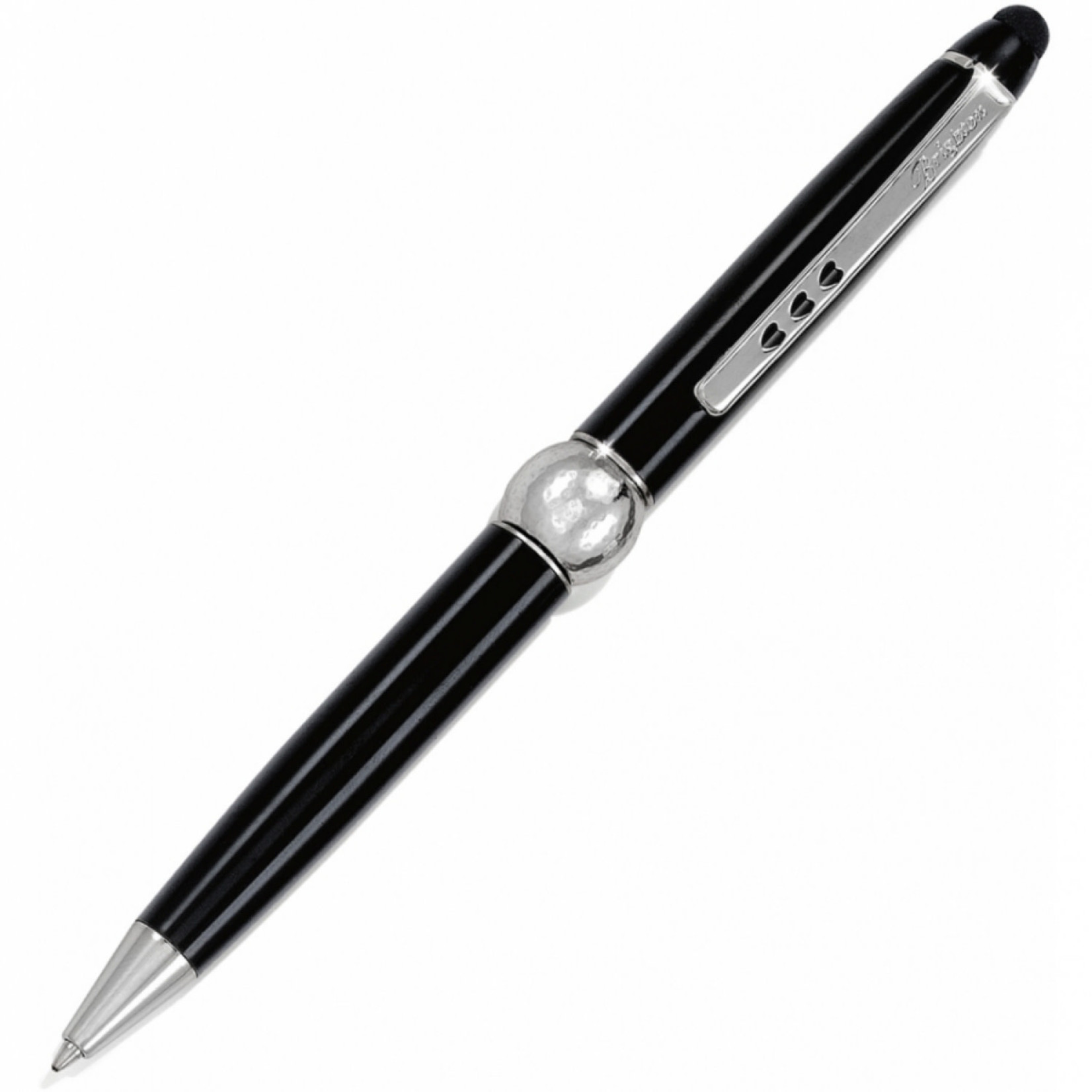 Brighton JC0360 Pen Pal Stylus Long Charm Pen - Black/Silver