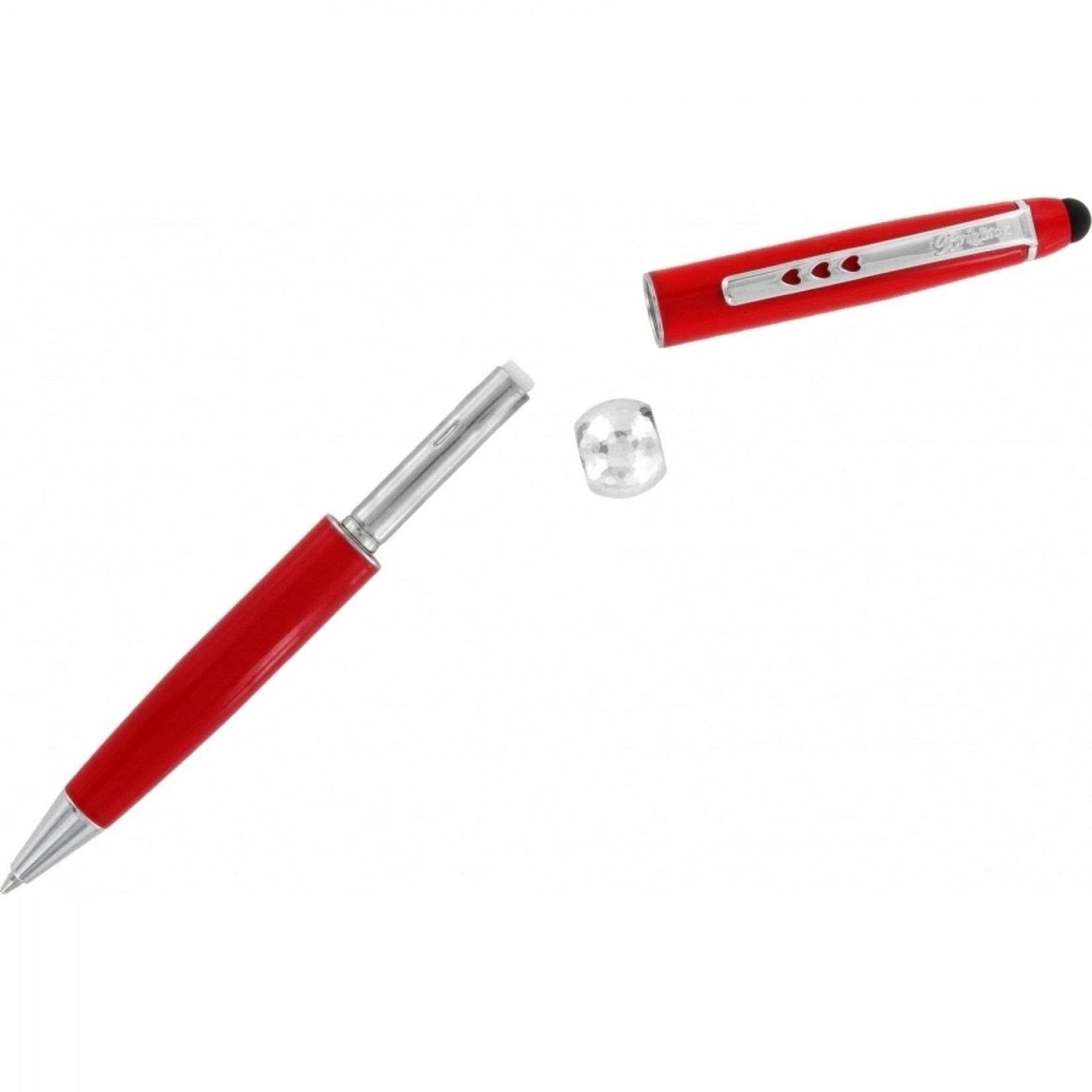 Brighton JC0367 Pen Pal Stylus Long Charm Pen - Red/Silver