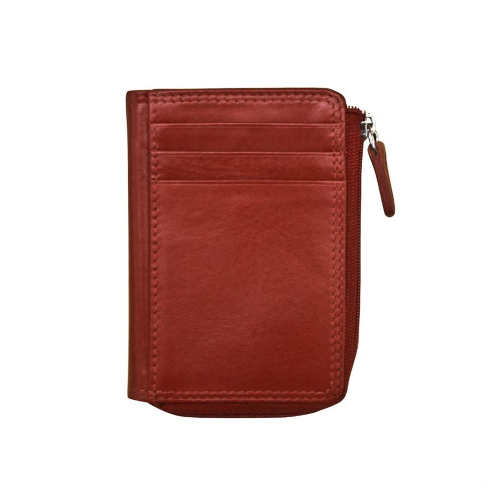 Leather Handbags and Accessories 7411 Red - RFID CC ID Holder