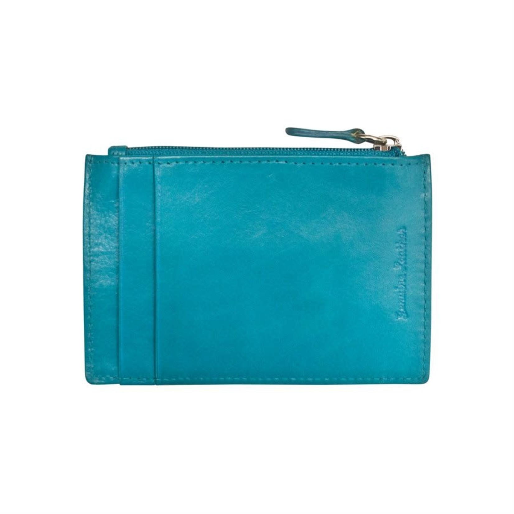 Leather Handbags and Accessories 7416 Aqua - RFID Card Holder