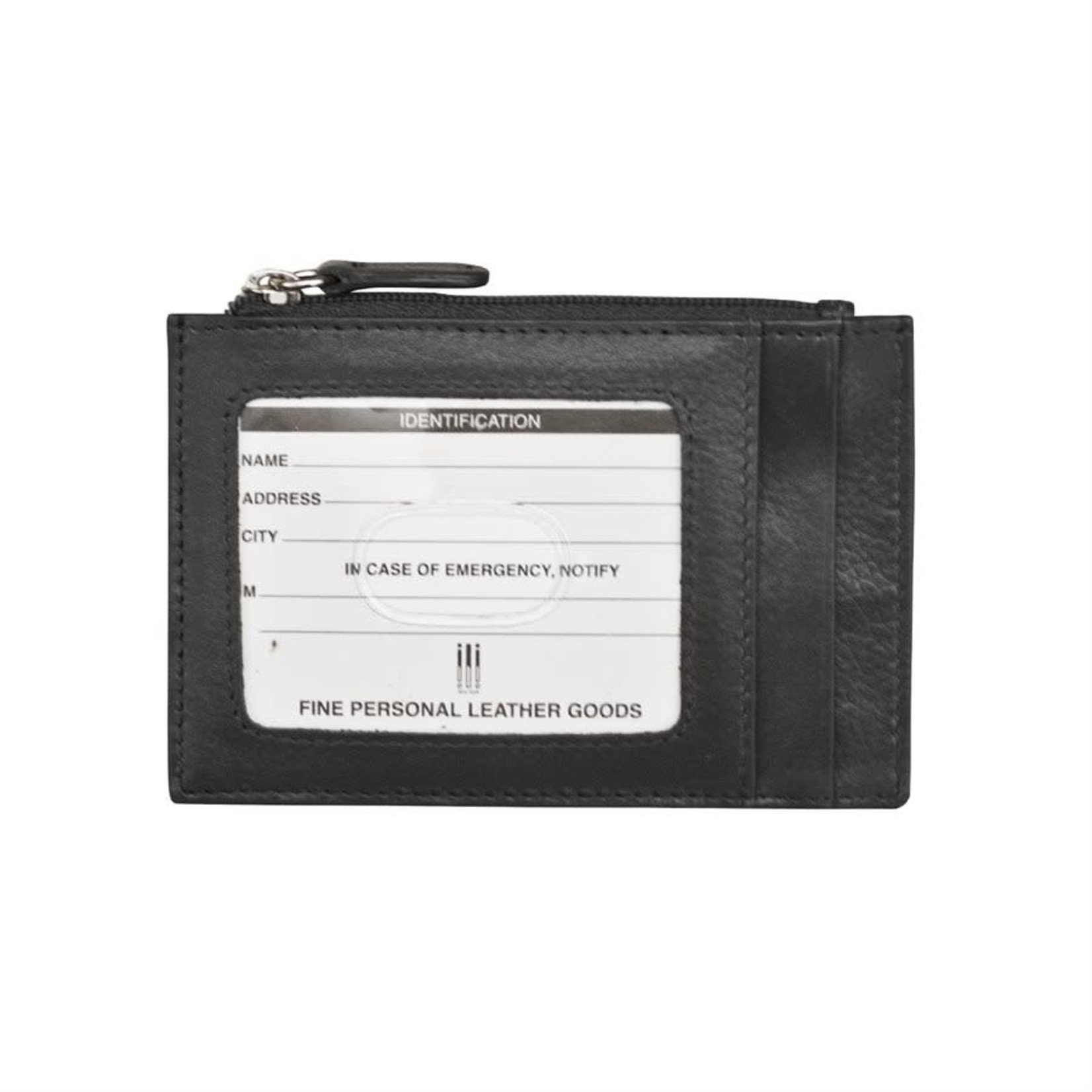 Leather Handbags and Accessories 7416 Black - RFID Card Holder