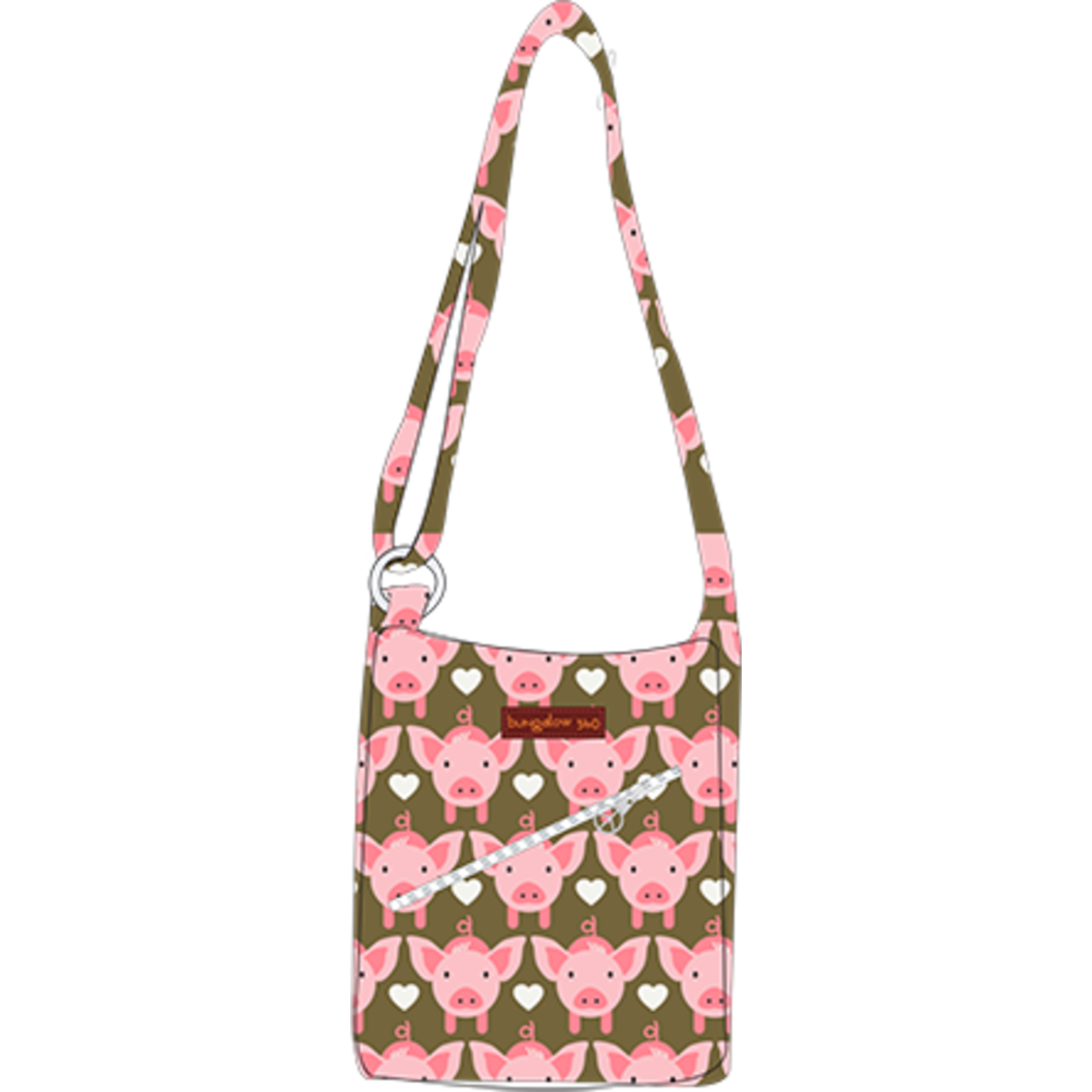 Bungalow 360 Small Messenger Bag - Pig