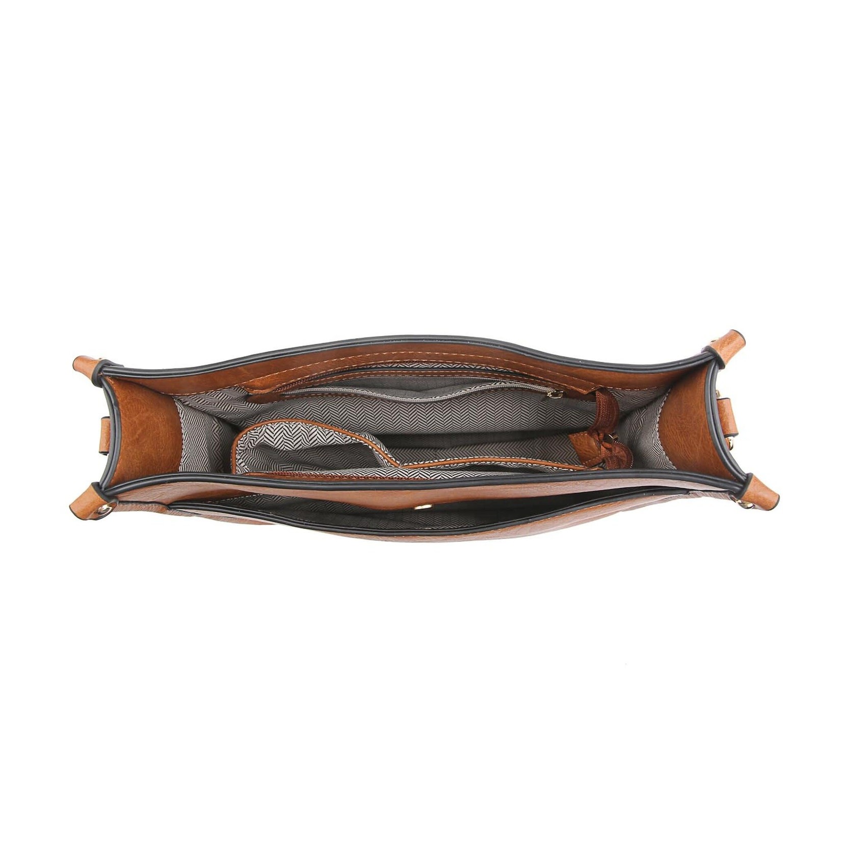 Jen & Co M1977-BR:  Chloe Crossbody - Brown