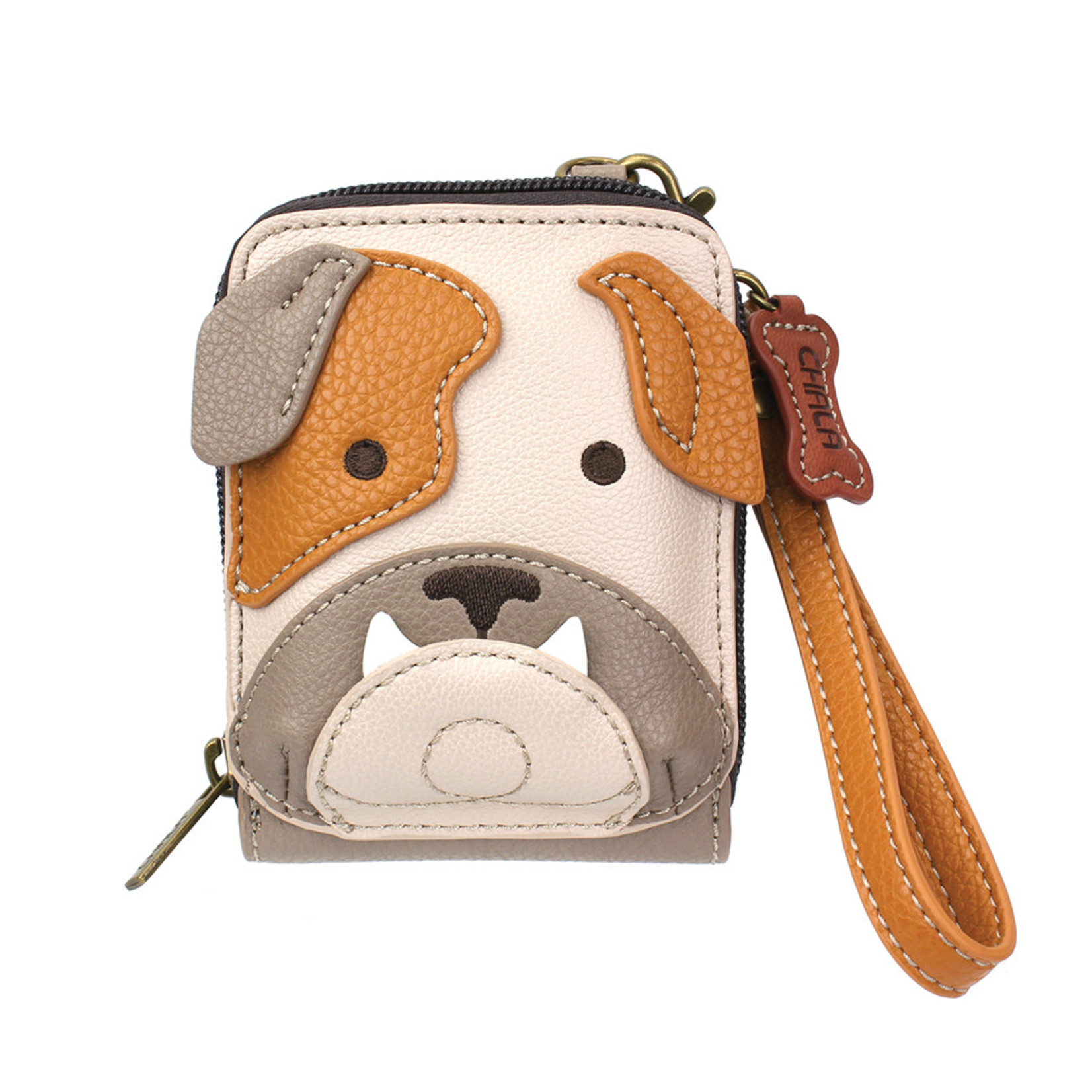 Chala Cute-C Credit Card Holder Wristlet - Bulldog