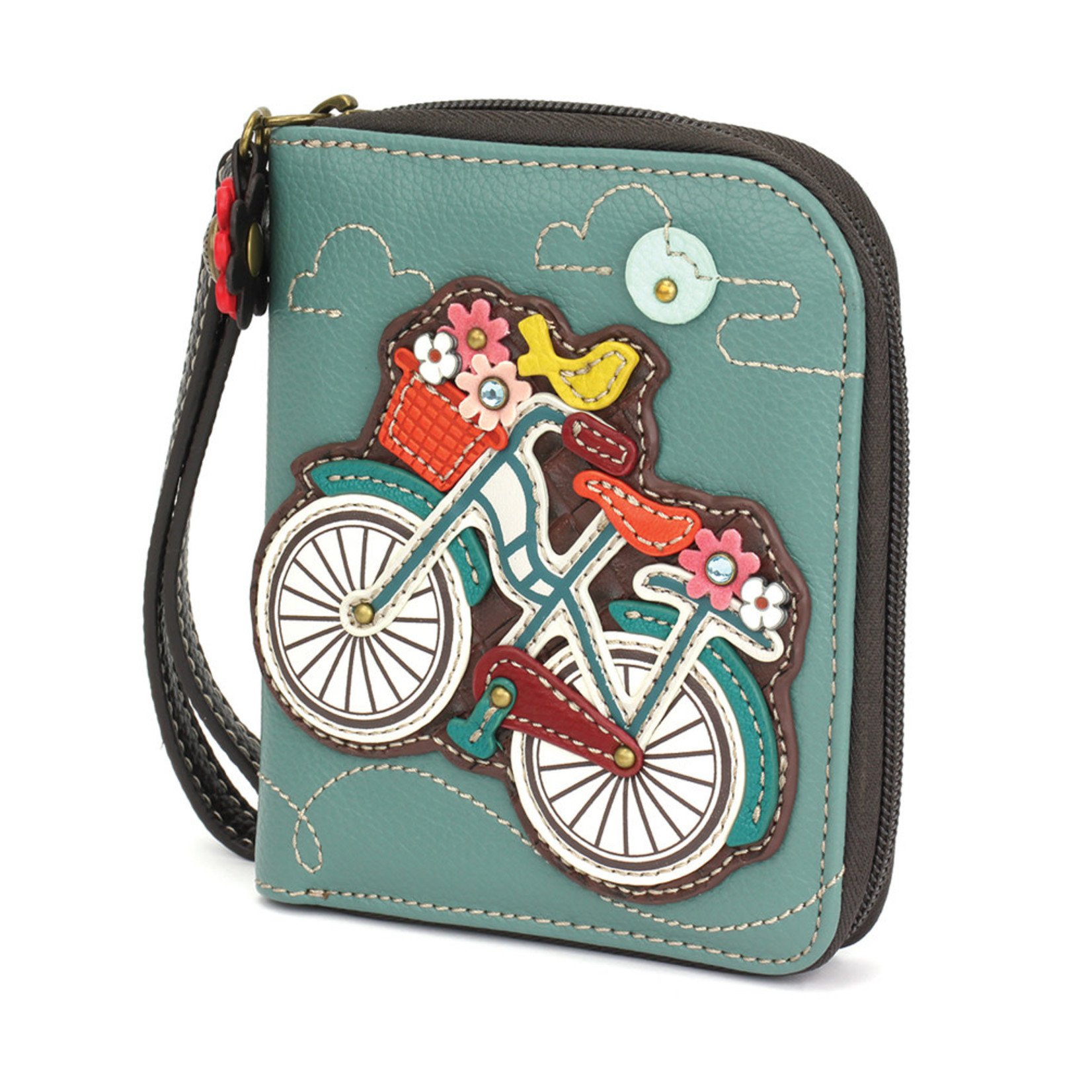 Chala Zip Around Wallet Bicycle