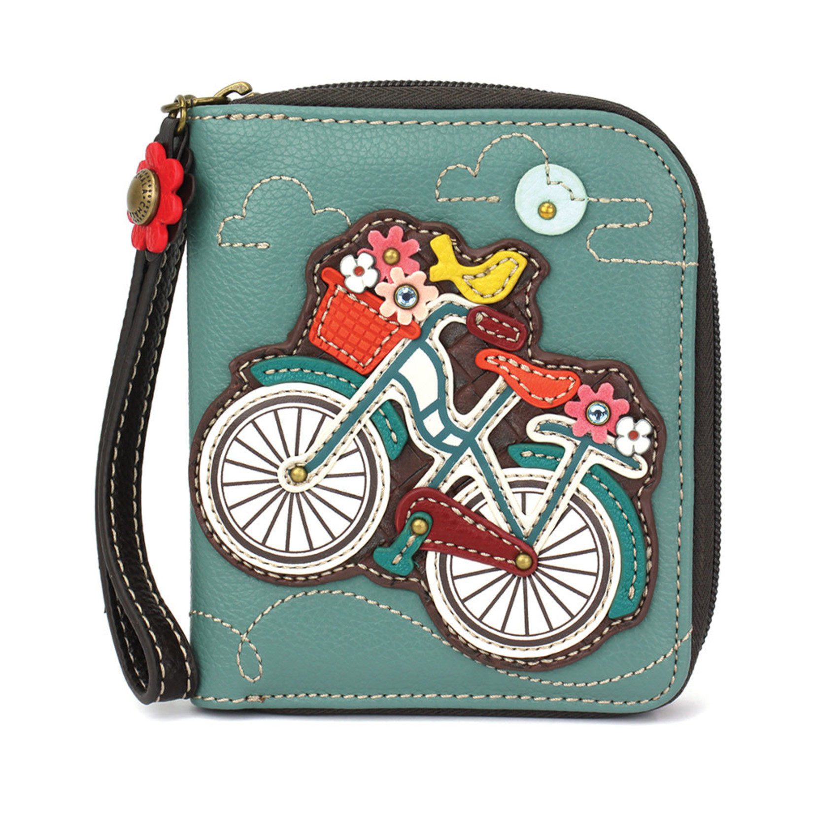 Chala Zip Around Wallet Bicycle